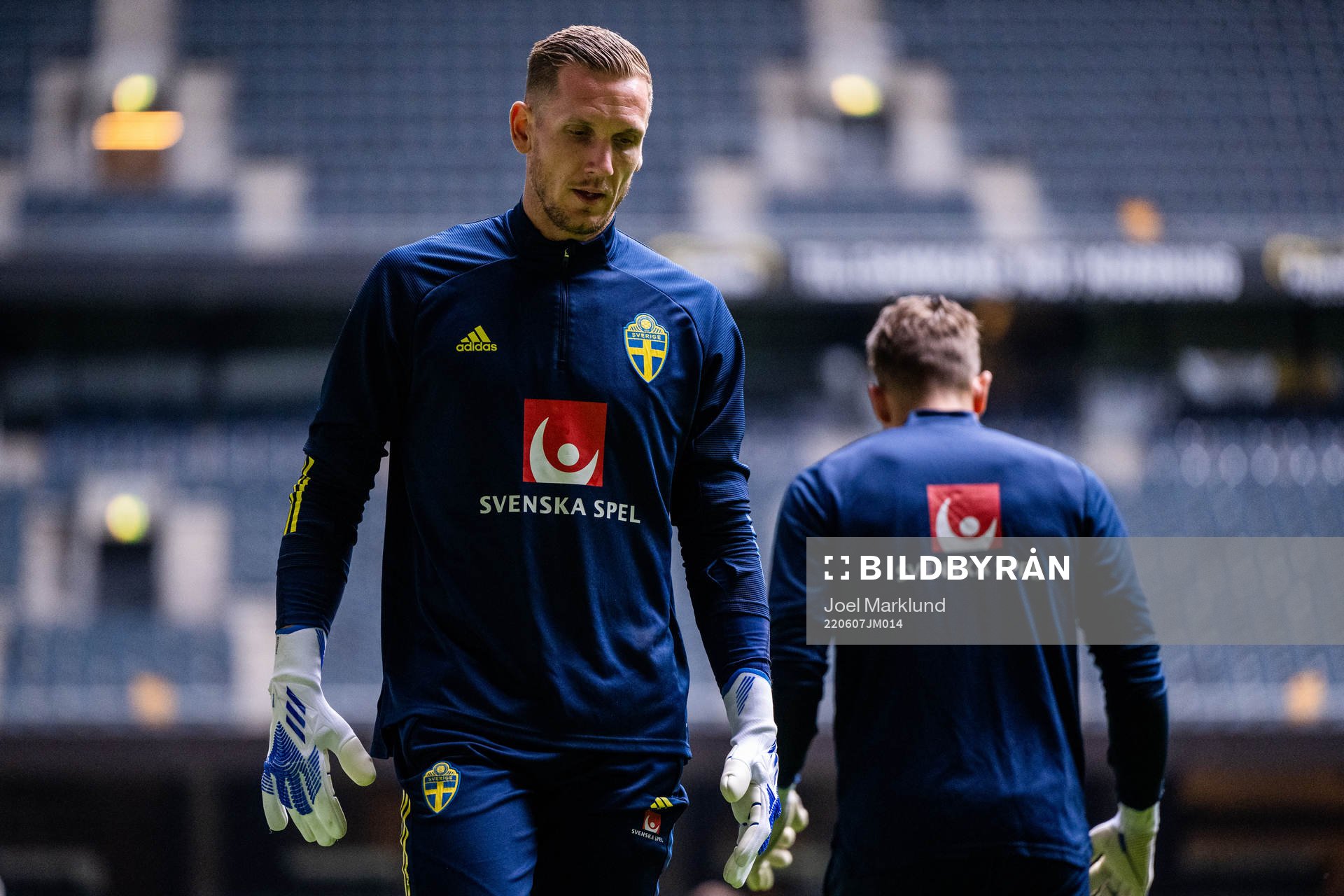 goalkeeper Robin Olsen of the Swedish national football team
