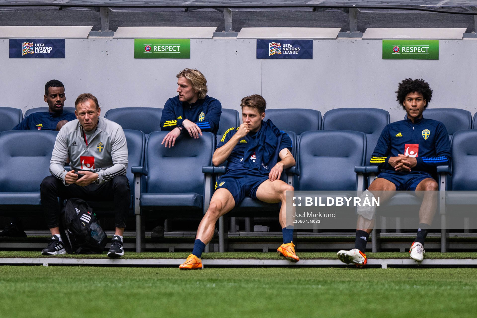 Alexander Isak, Emil Forsberg, Mattias Svanberg and Jens