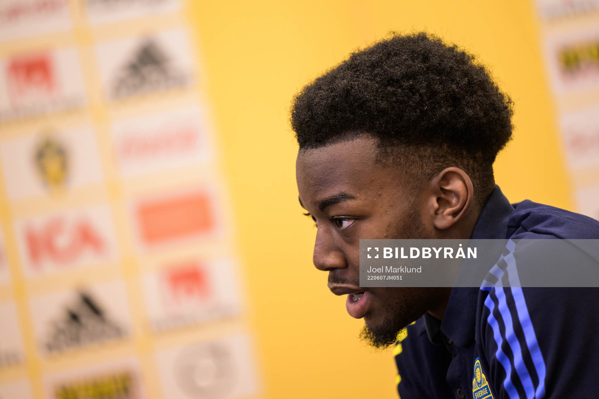 Anthony Elanga of the Swedish national football team