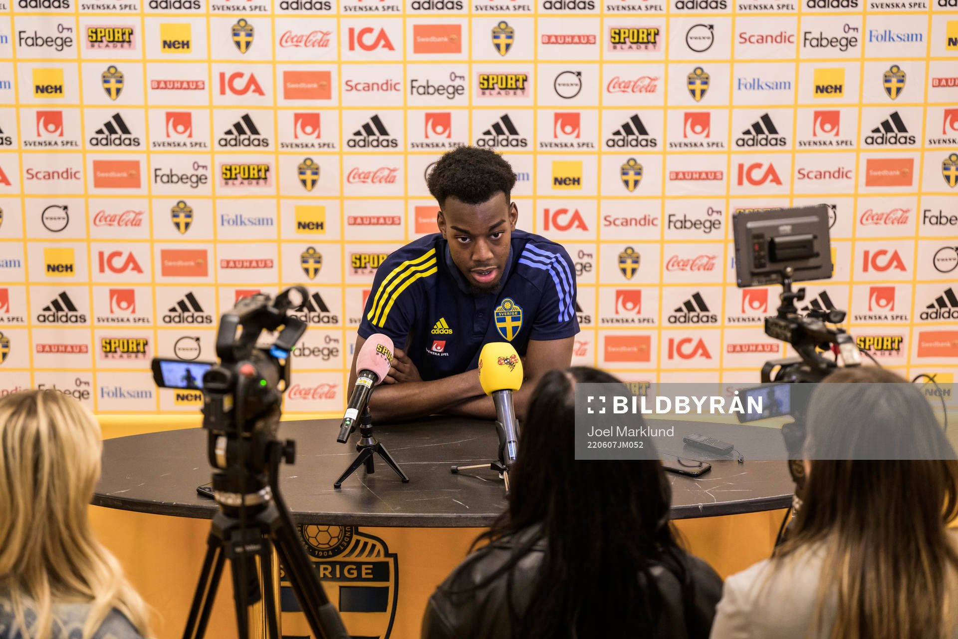 Anthony Elanga of the Swedish national football team