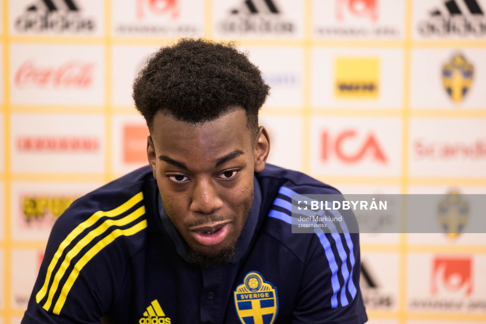 Anthony Elanga of the Swedish national football team