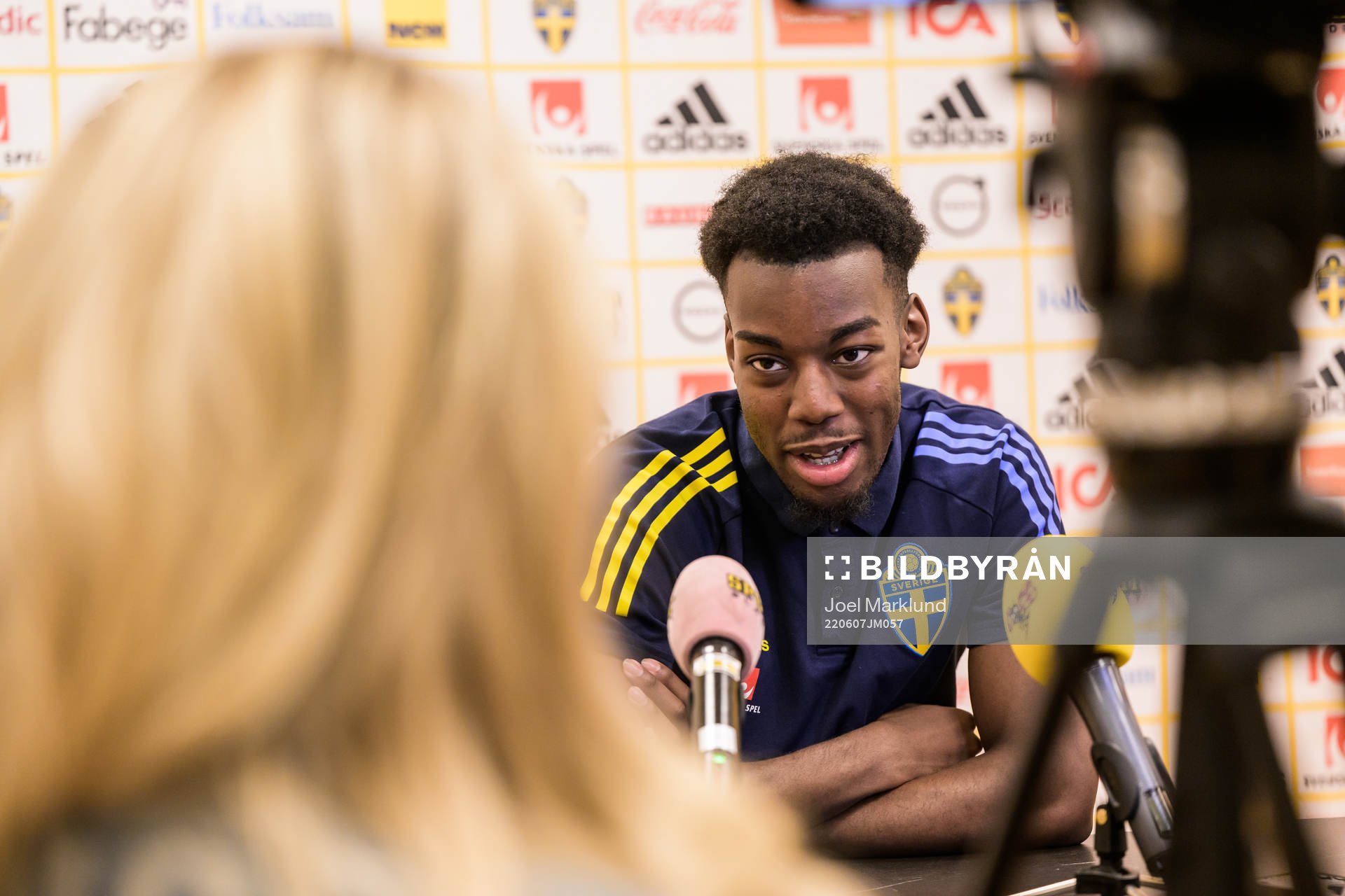 Anthony Elanga of the Swedish national football team