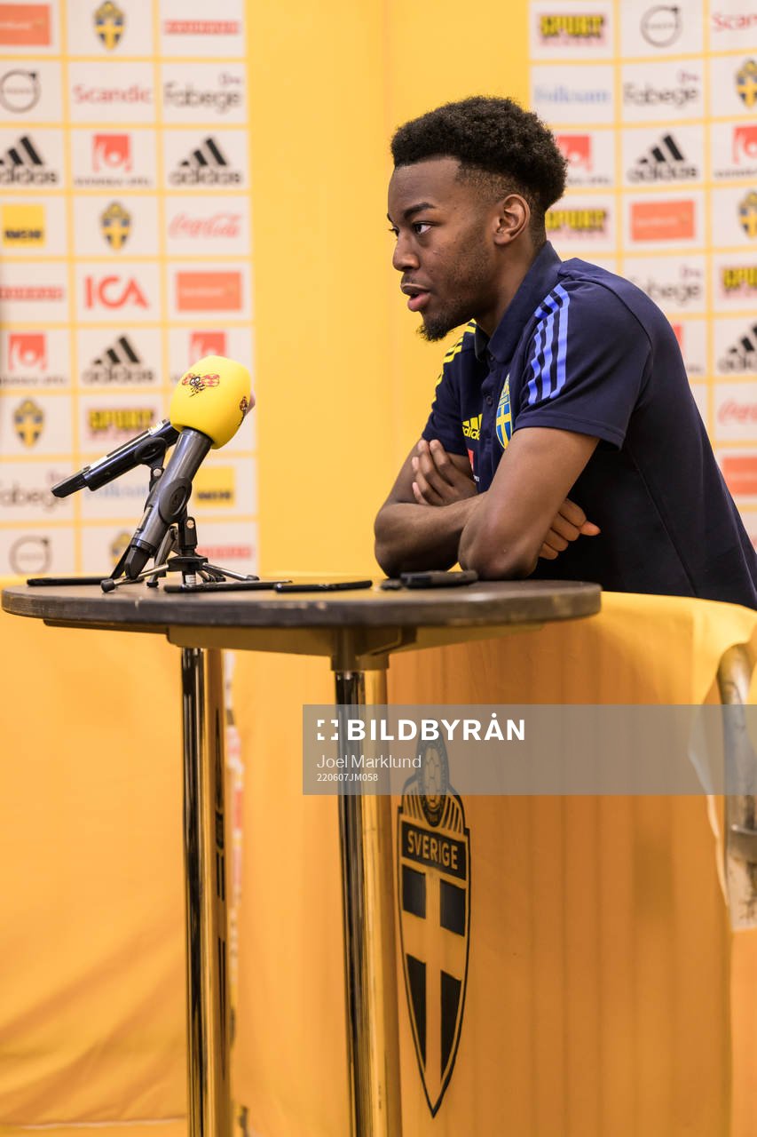 Anthony Elanga of the Swedish national football team