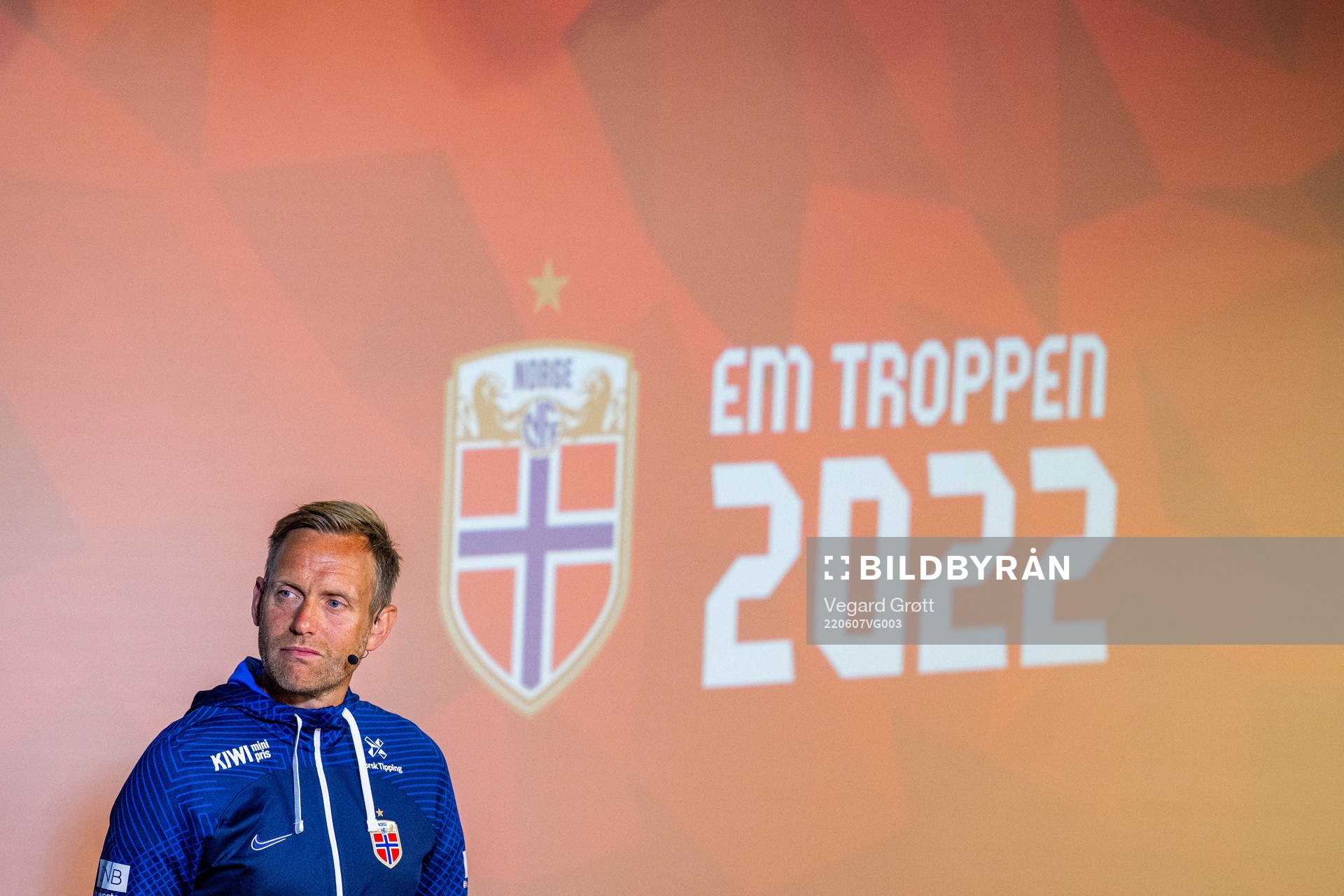 Martin Sjögren, head coach of the Norwegian women's