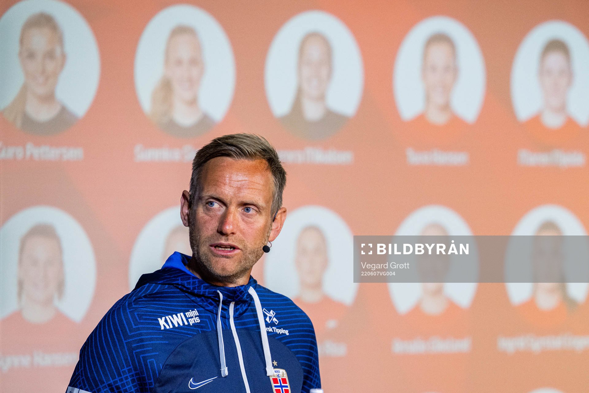 Martin Sjögren, head coach of the Norwegian women's