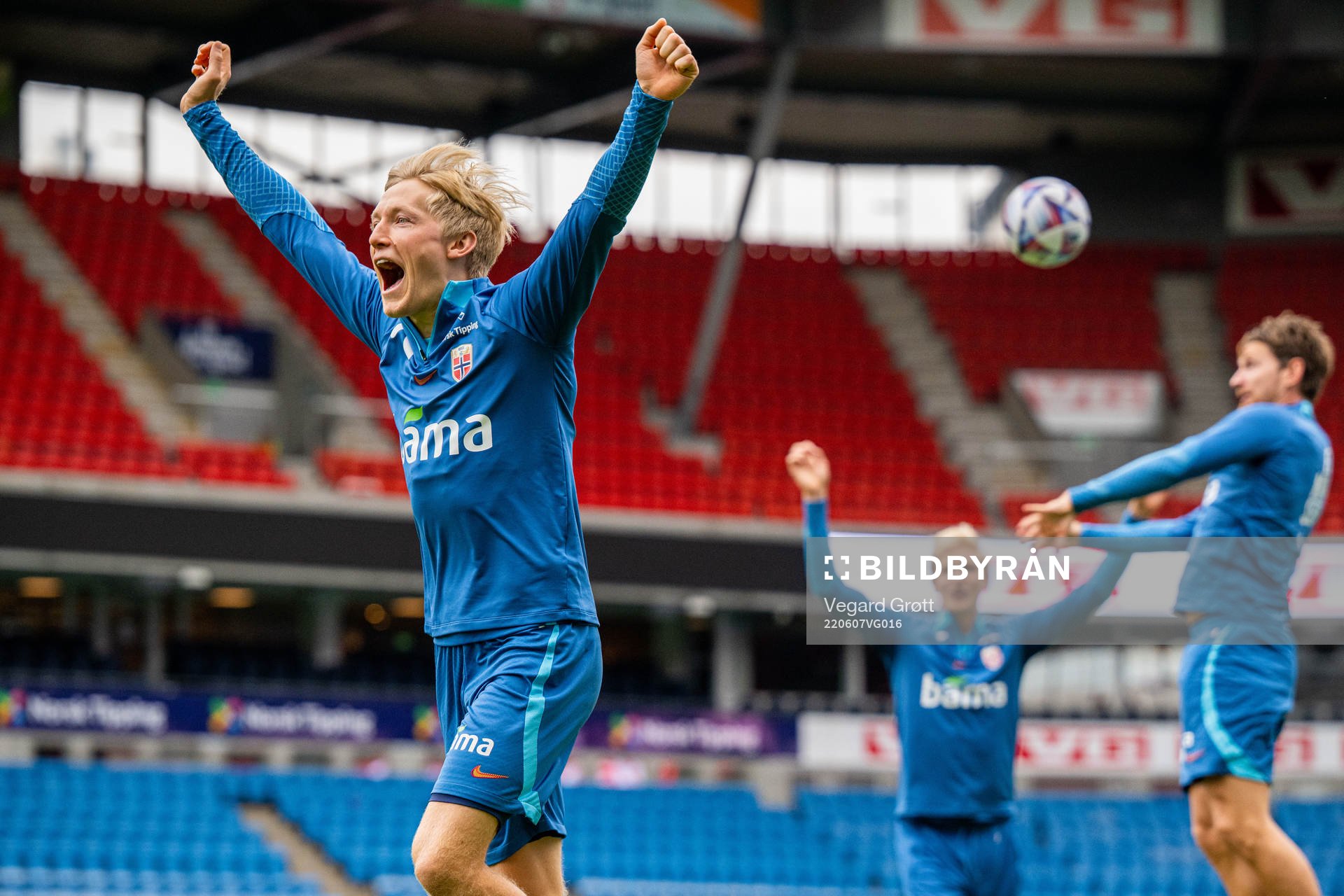 Birger Meling of the Norwegian national football team