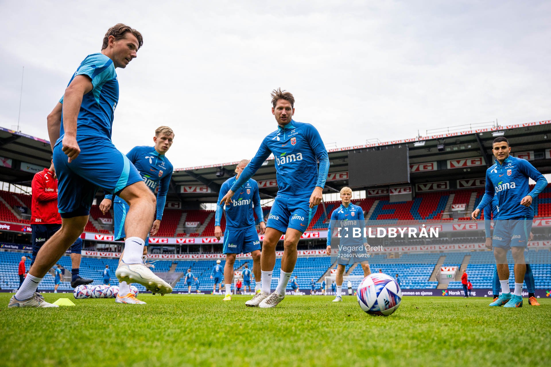 Sander Berge and Stefan Strandberg of the Norwegian