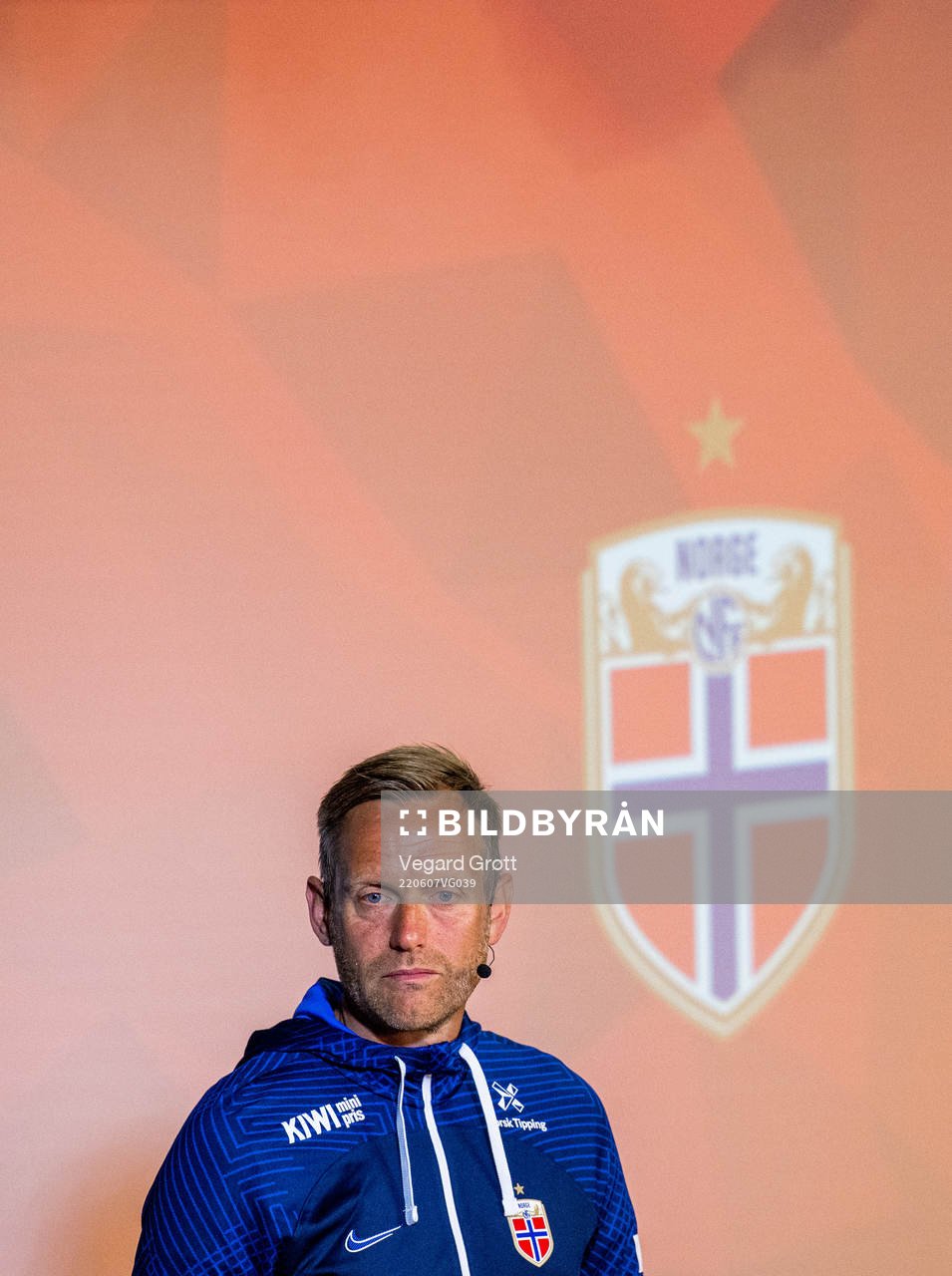 Martin Sjögren, head coach of the Norwegian women's