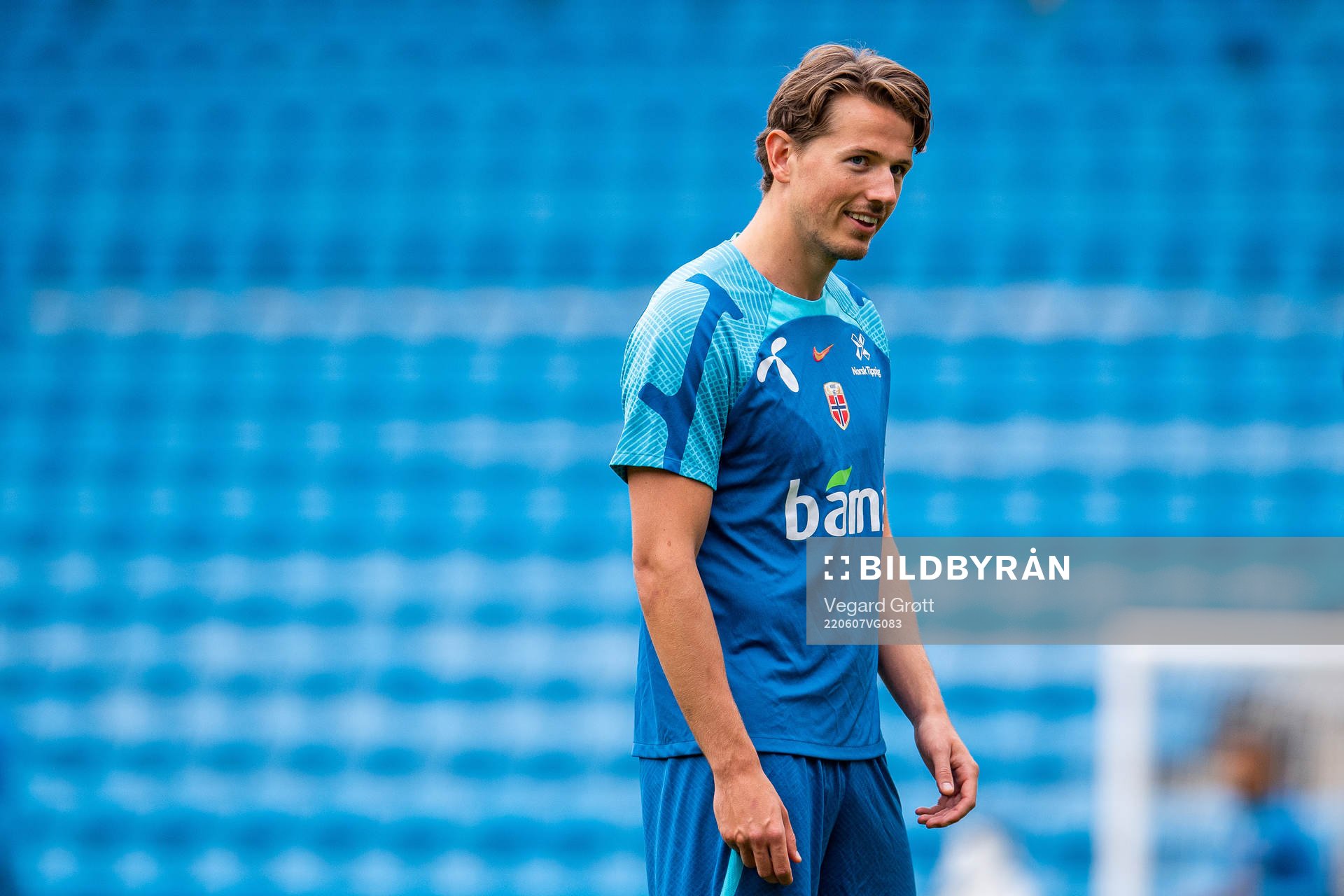 Sander Berge of the Norwegian national football team