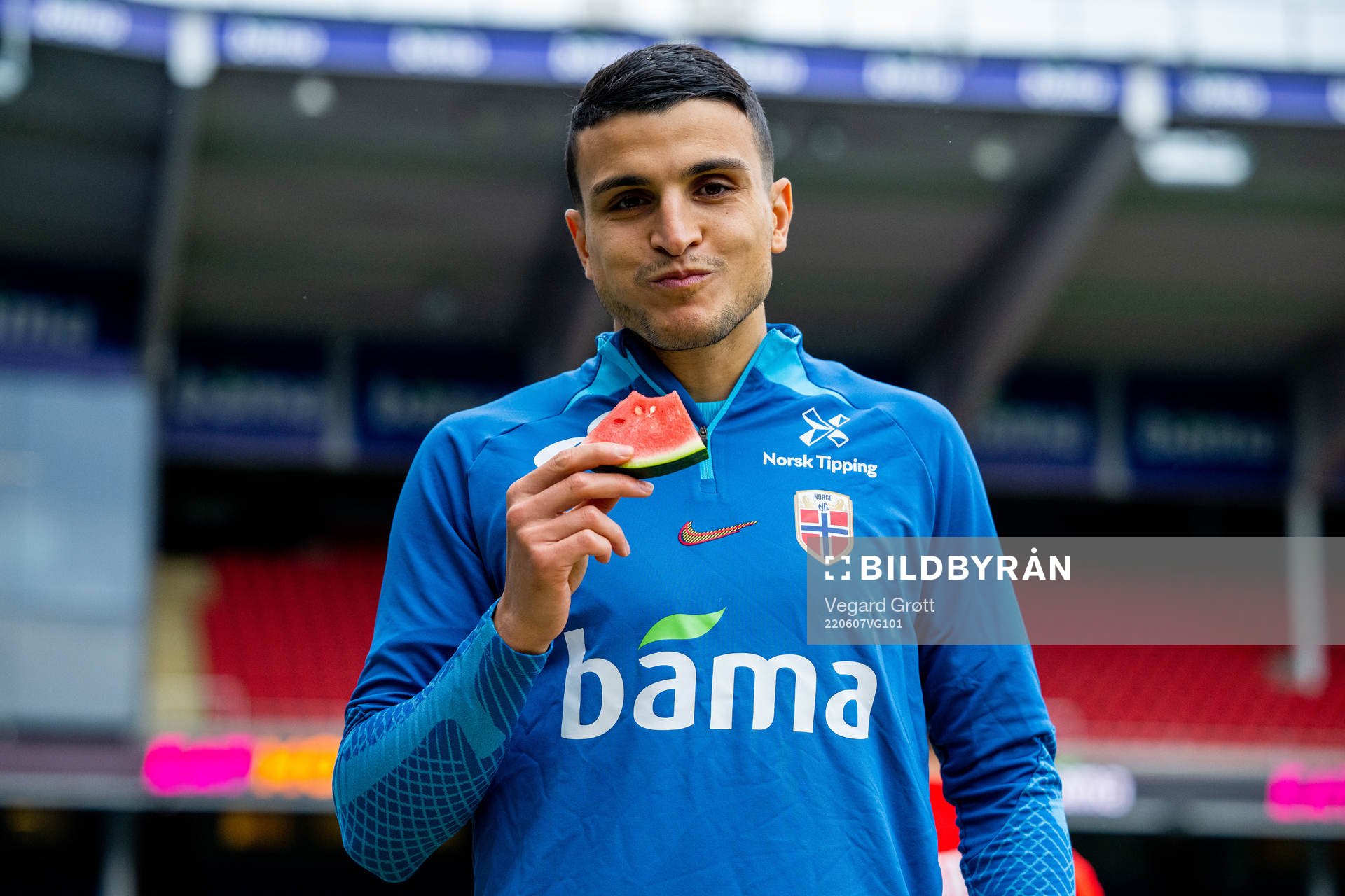 Mohamed Elyounoussi of the Norwegian national football team