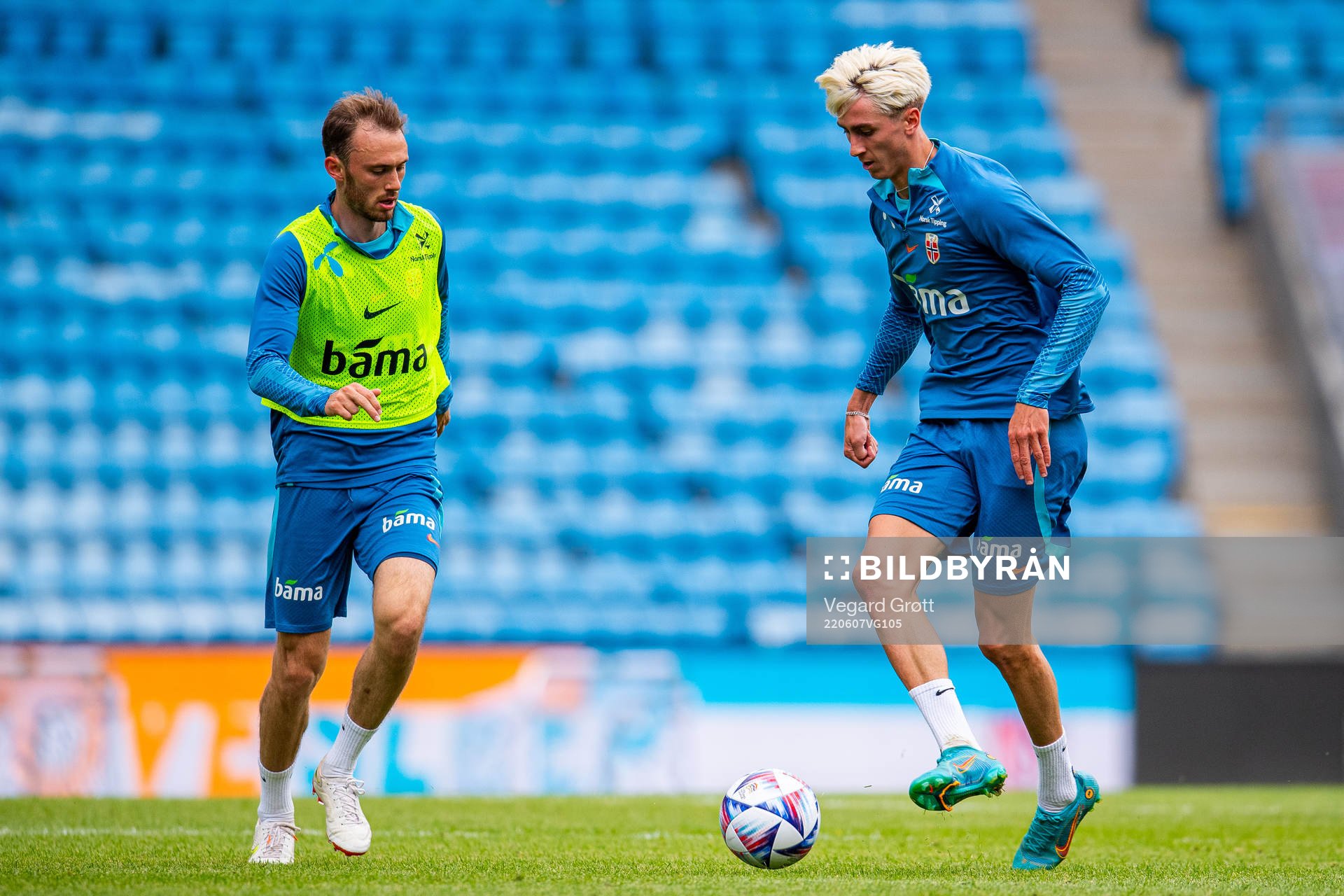 Fredrik Aursnes and Dennis Johnsen of the Norwegian