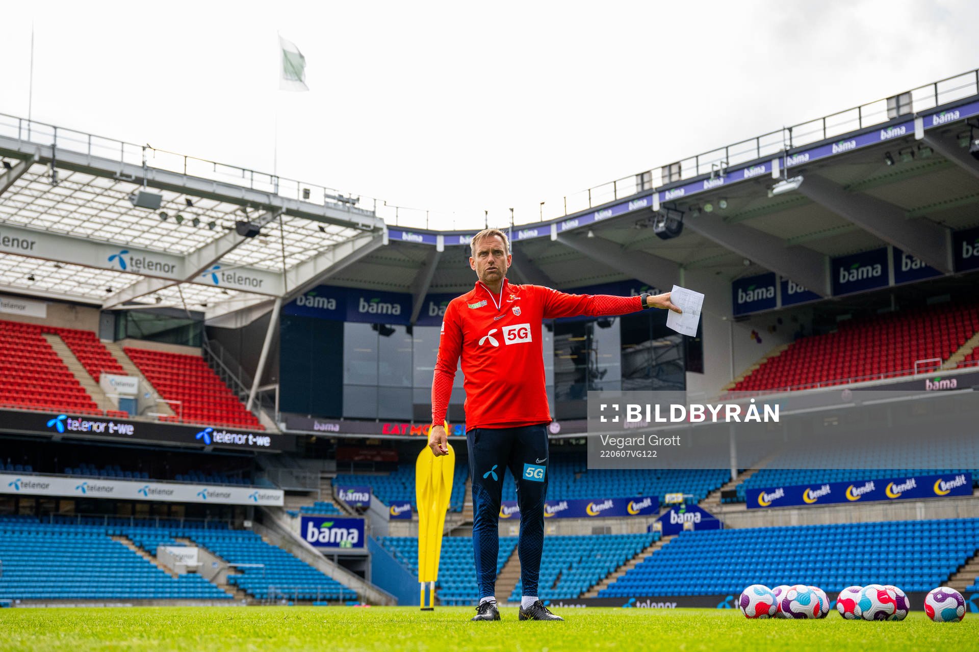 Martin Sjögren, head coach of the Norwegian women's