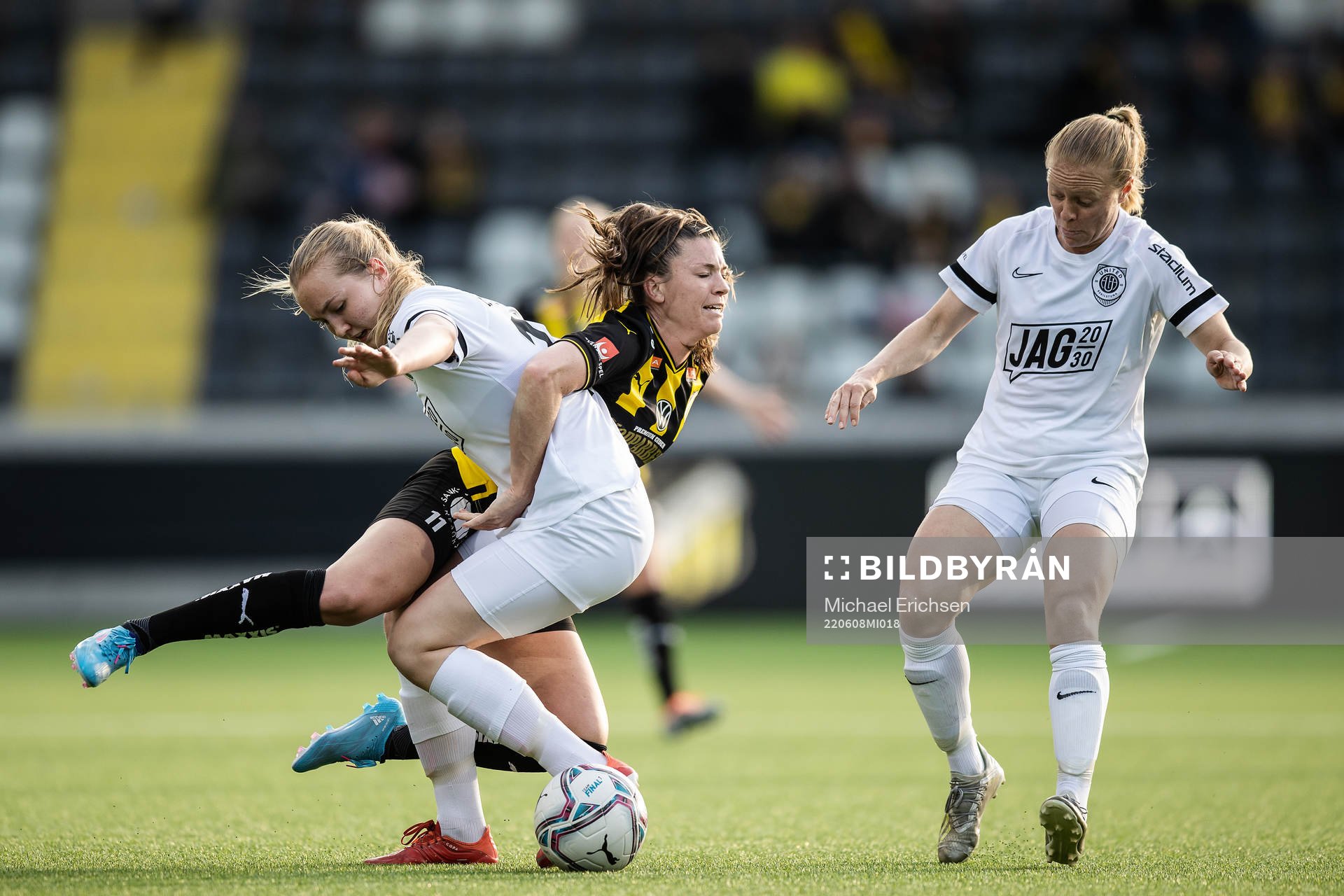 Eskilstuna Uniteds Noor Hoelsbrekken Eckhoff och Häckens