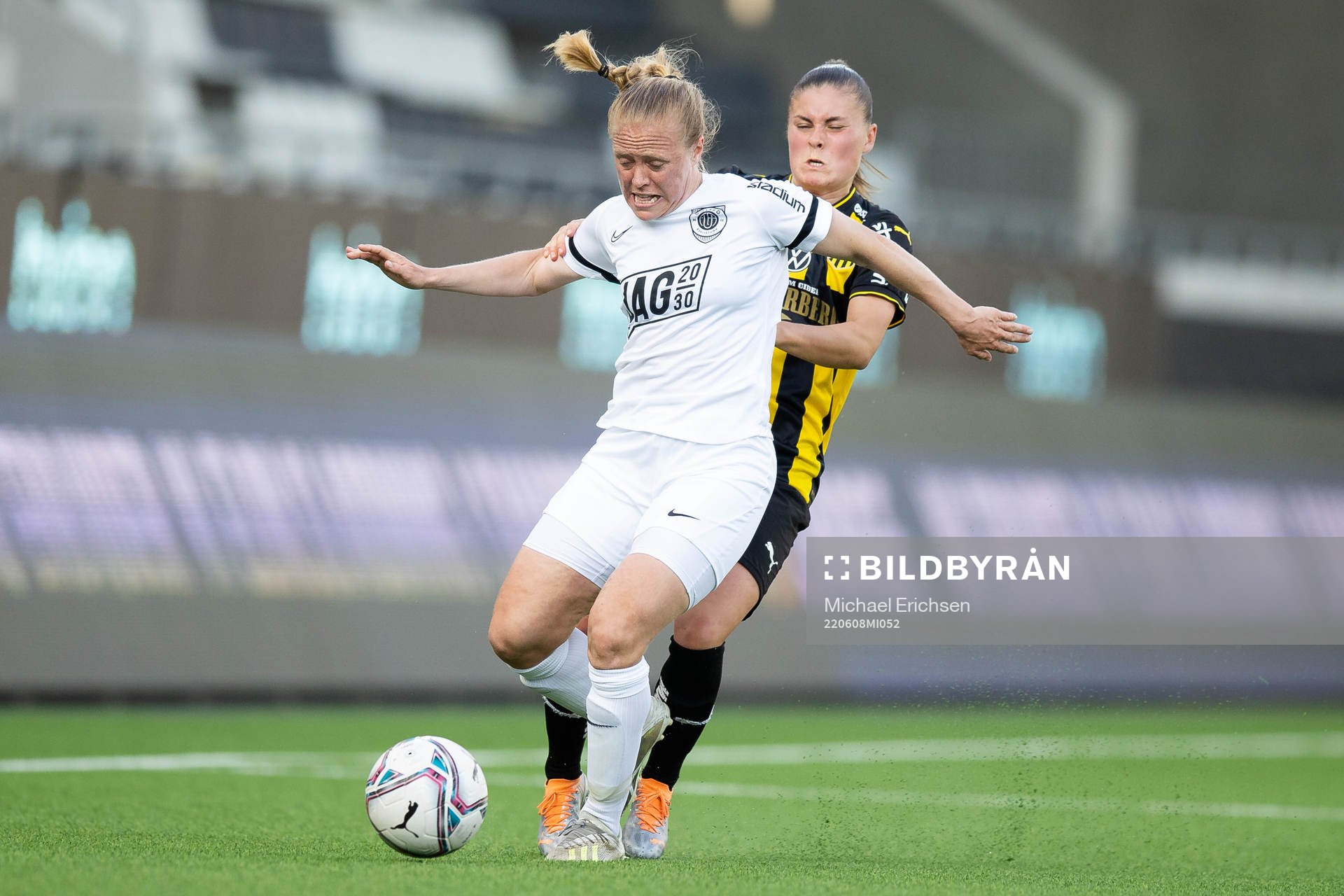 Eskilstunas Mia Jalkerud och Häckens Hanna Wijk