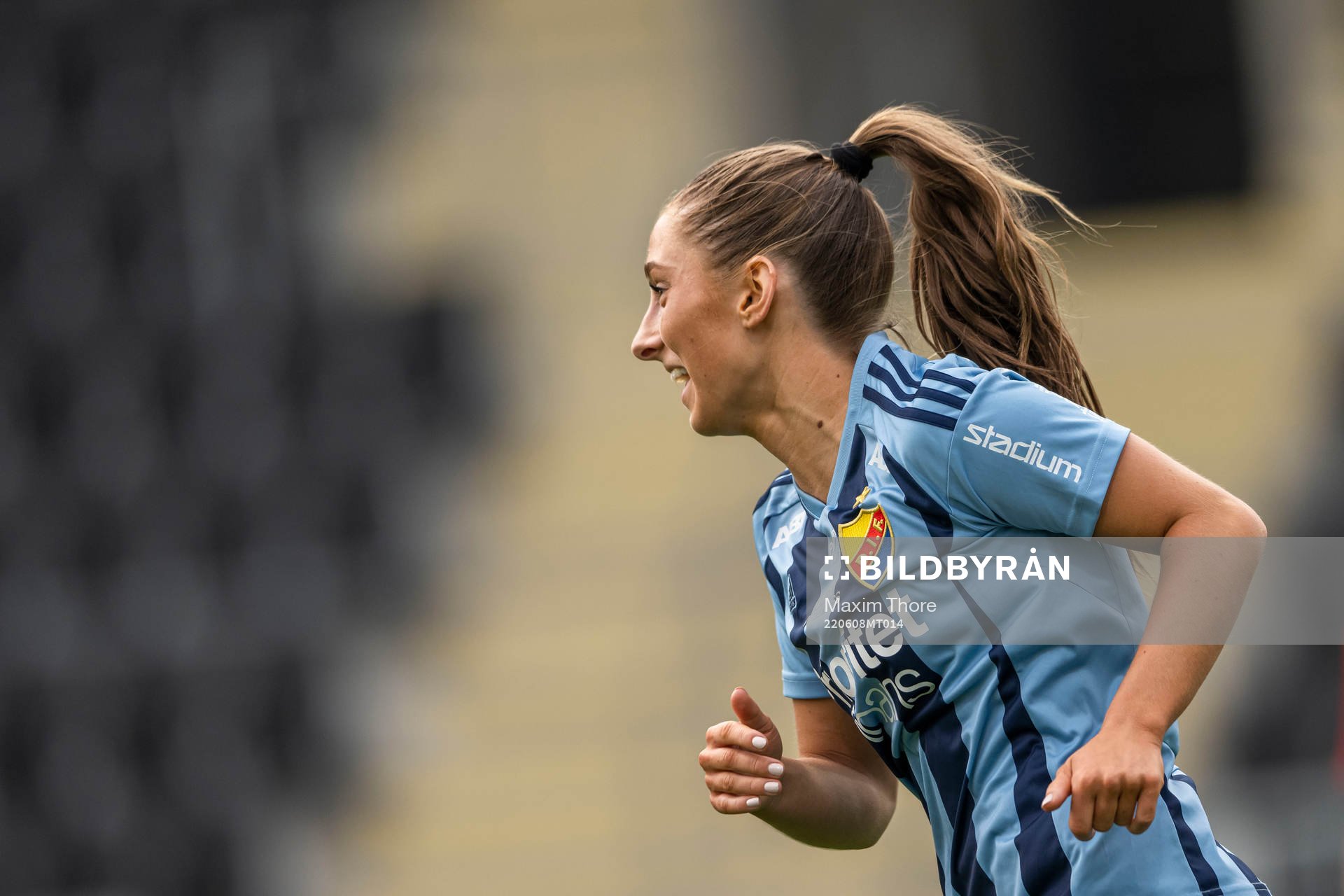 Djurgårdens Tilde Lindwall jublar
