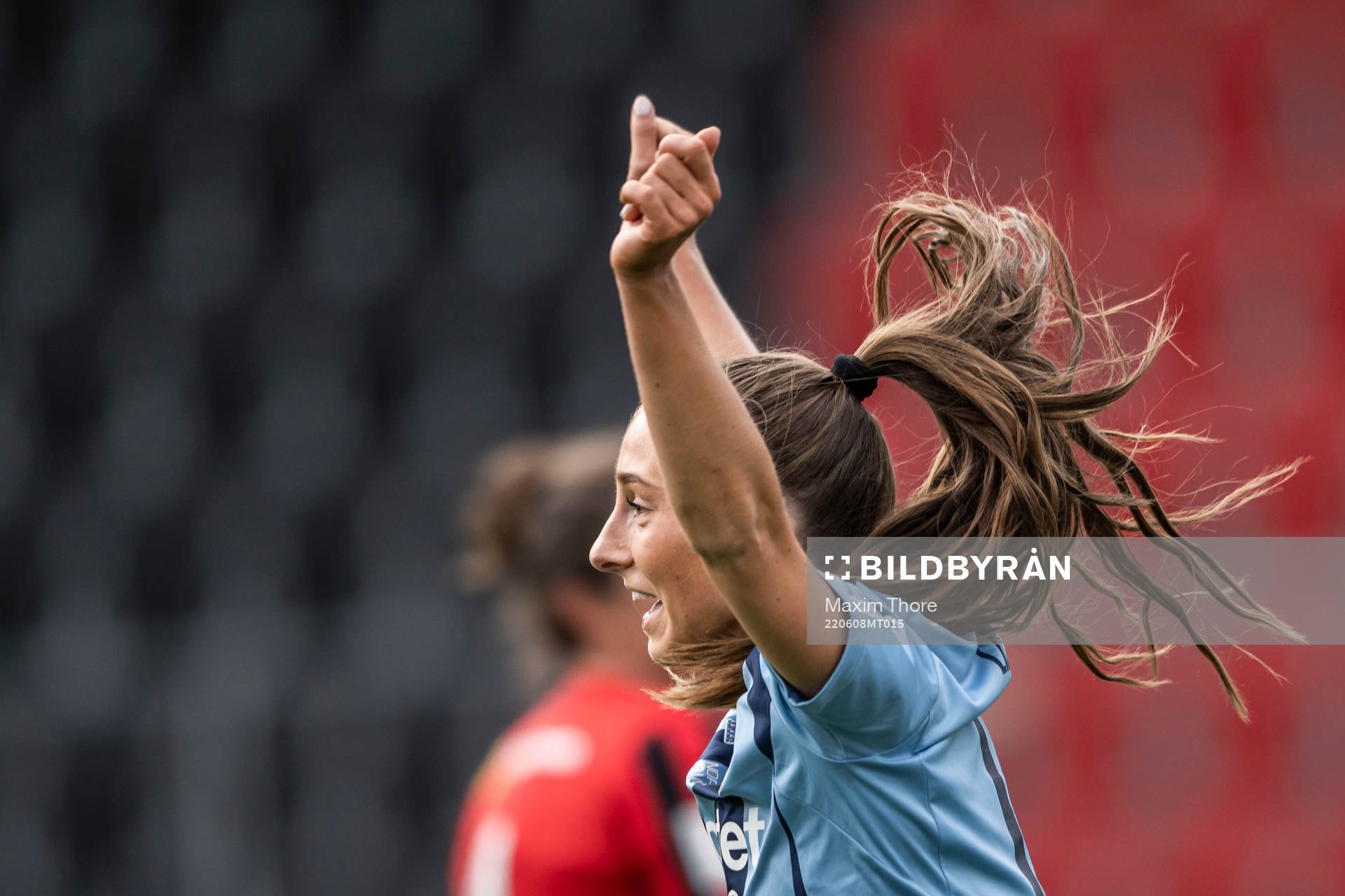 Djurgårdens Tilde Lindwall jublar