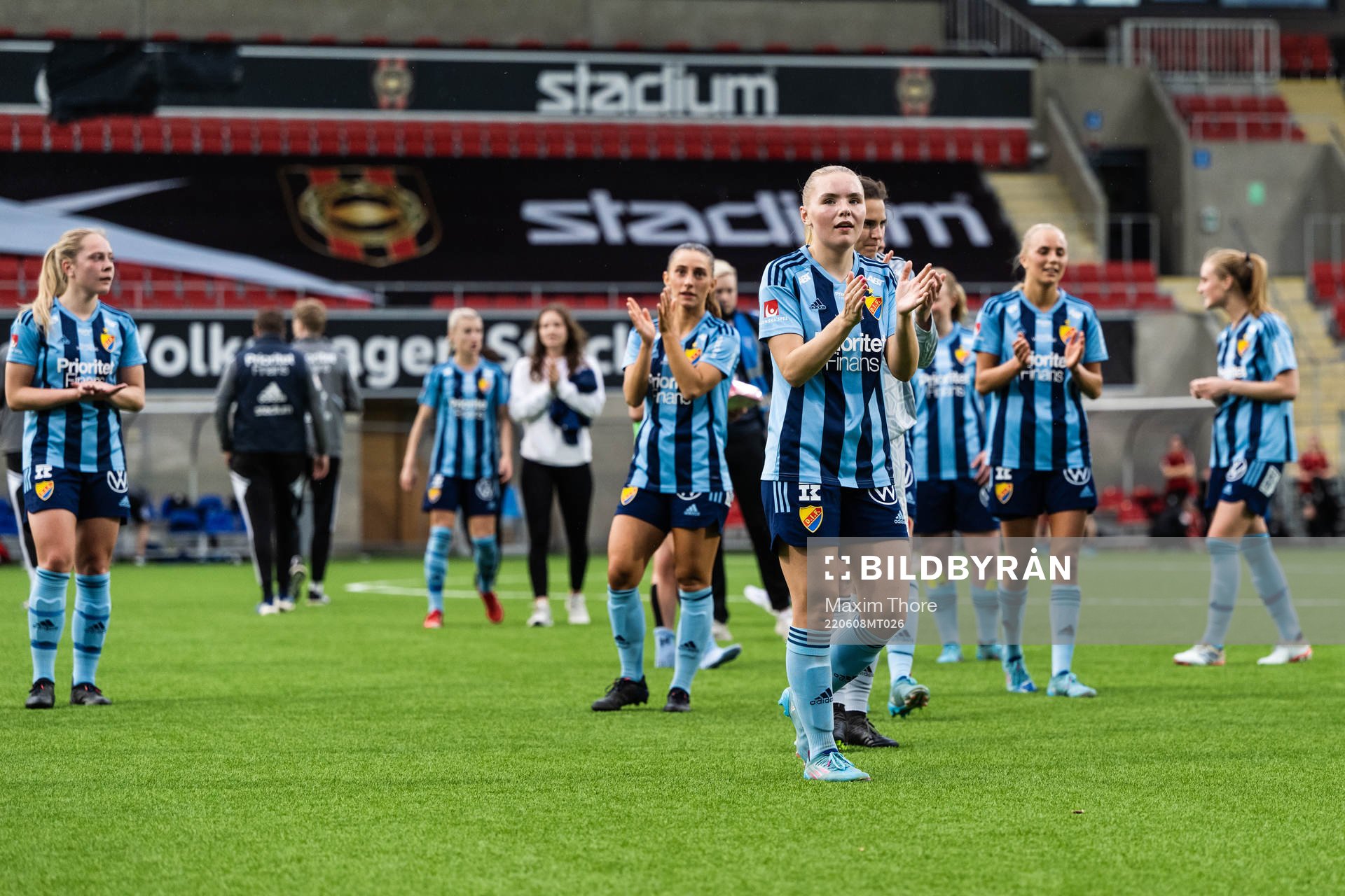 under fotbollsmatchen i Damallsvenskan mellan Djurgården