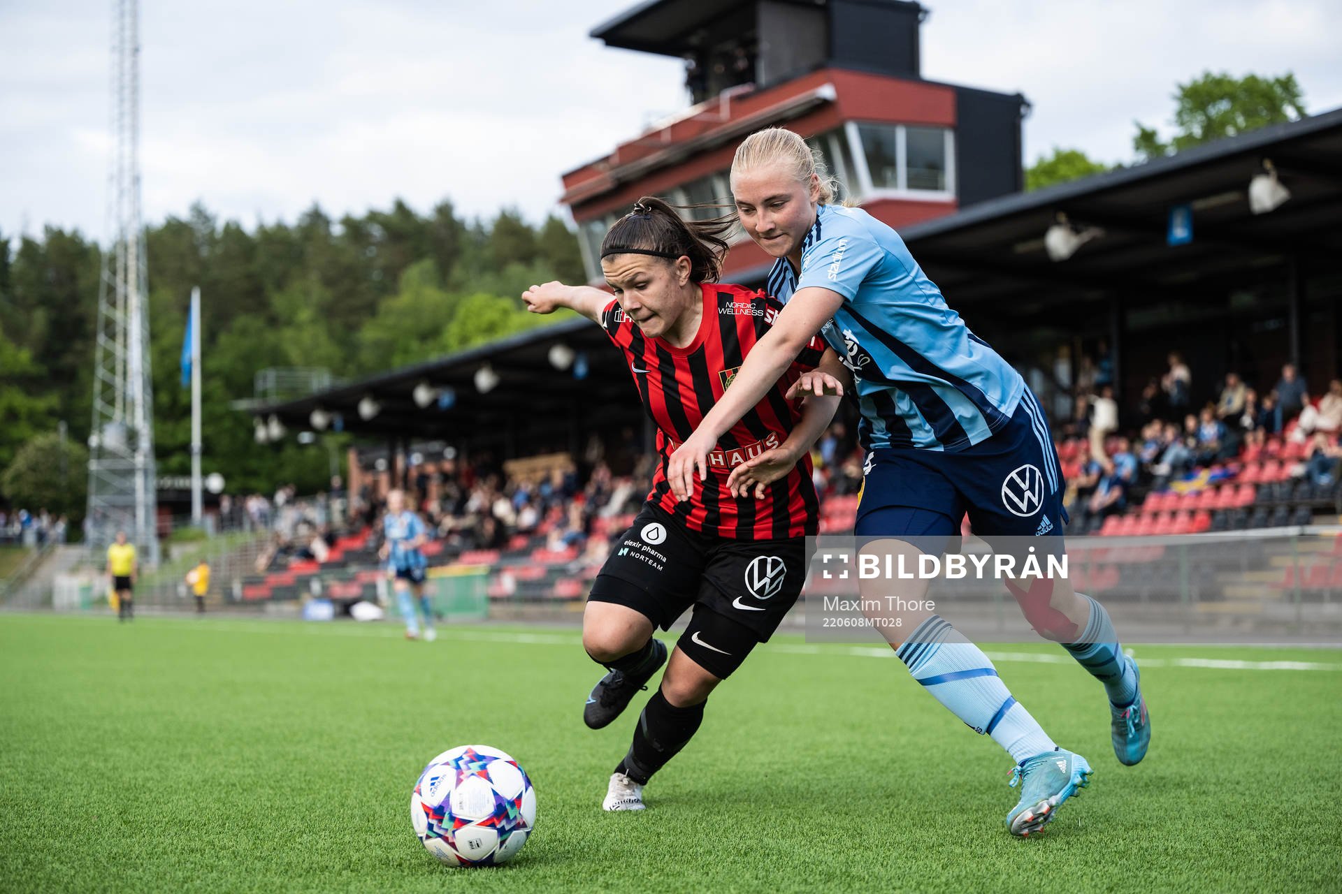 under fotbollsmatchen i Damallsvenskan mellan Djurgården