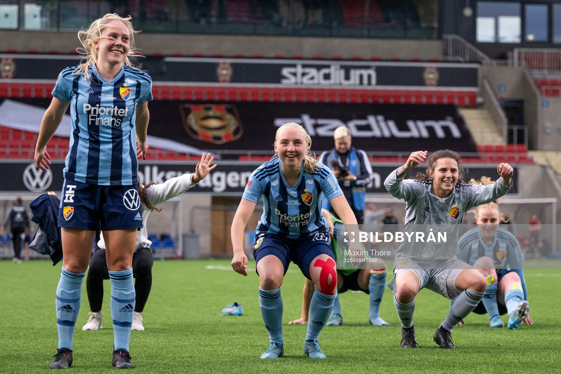 Djurgårdens spelare jublar