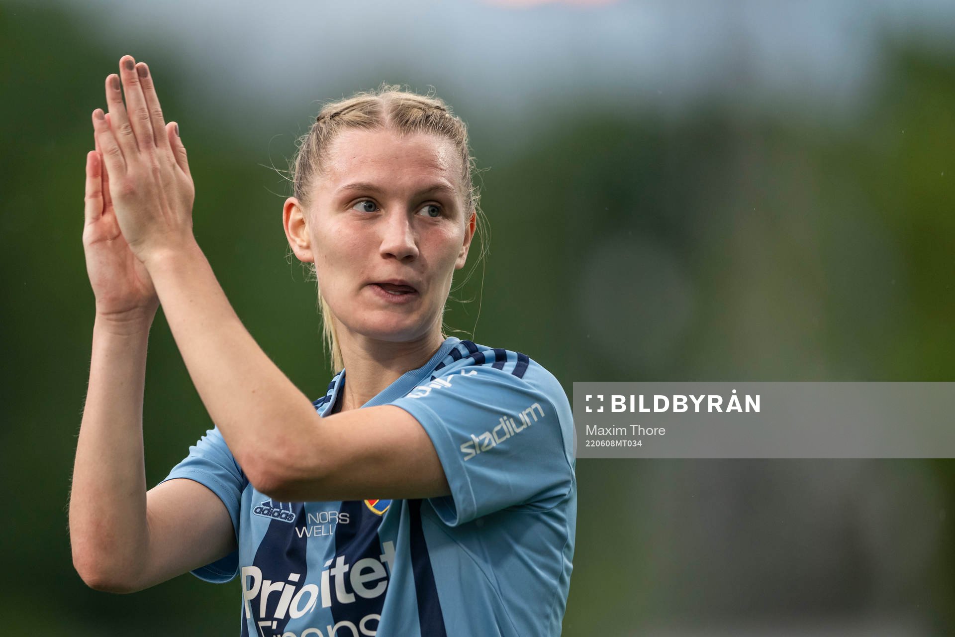 Djurgårdens Sara Olai jublar