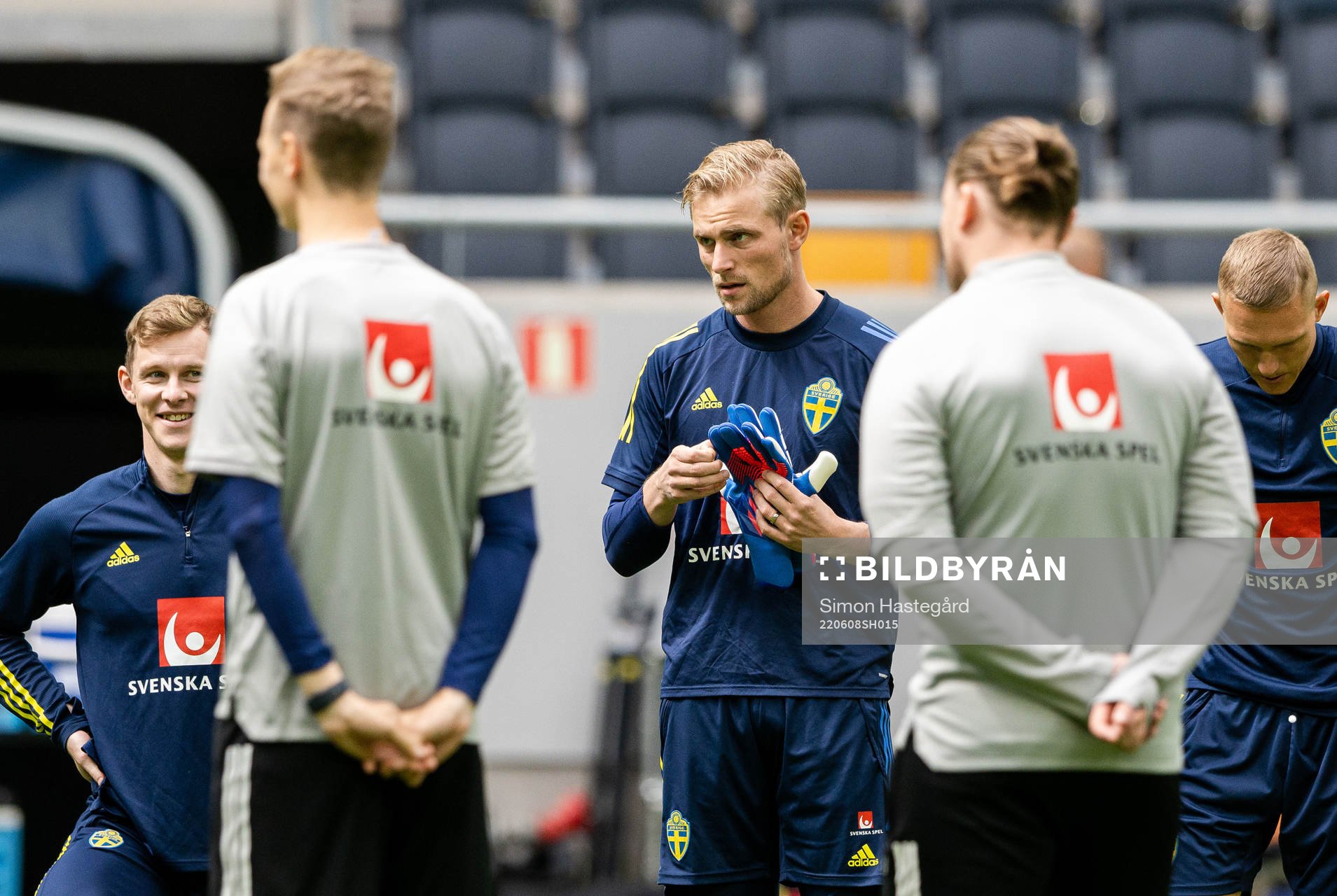 Goalkeeper Jacob Rinne of the Swedish national football team