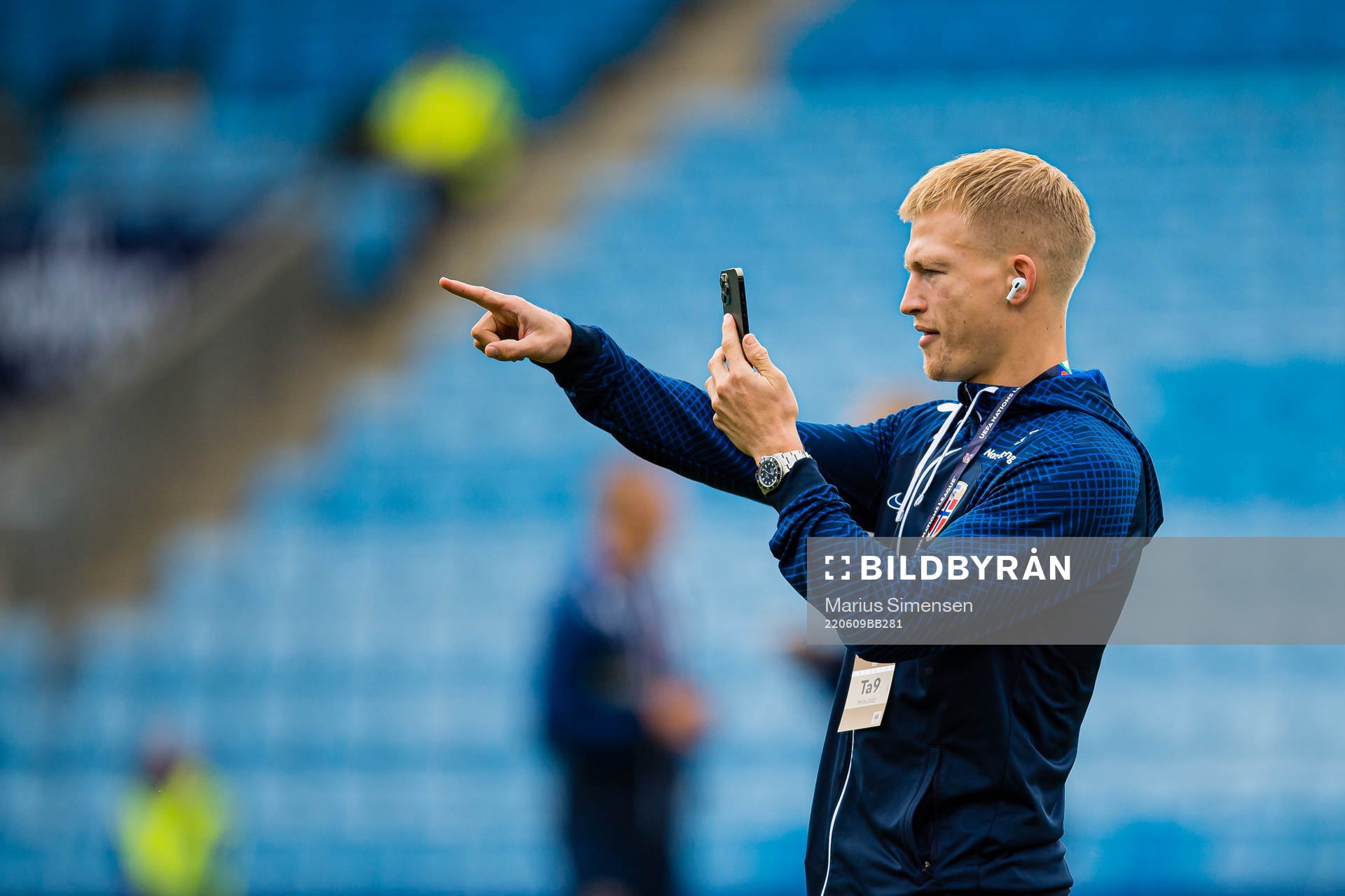 Andreas Schjølberg Hanche-Olsen of Norway ahead of the Nations League football match between Norway and Slovenia on June 9, 2022 in Oslo.
