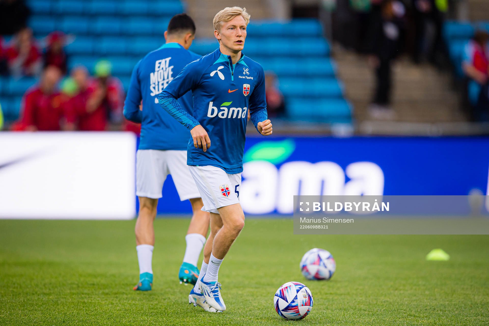 Birger Solberg Meling of Norway warms up