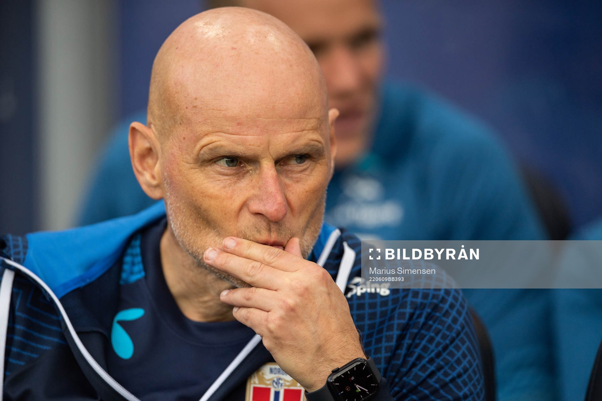 Head coach Ståle Solbakken of Norway ahead of the Nations League football match between Norway and Slovenia on June 9, 2022 in Oslo. 