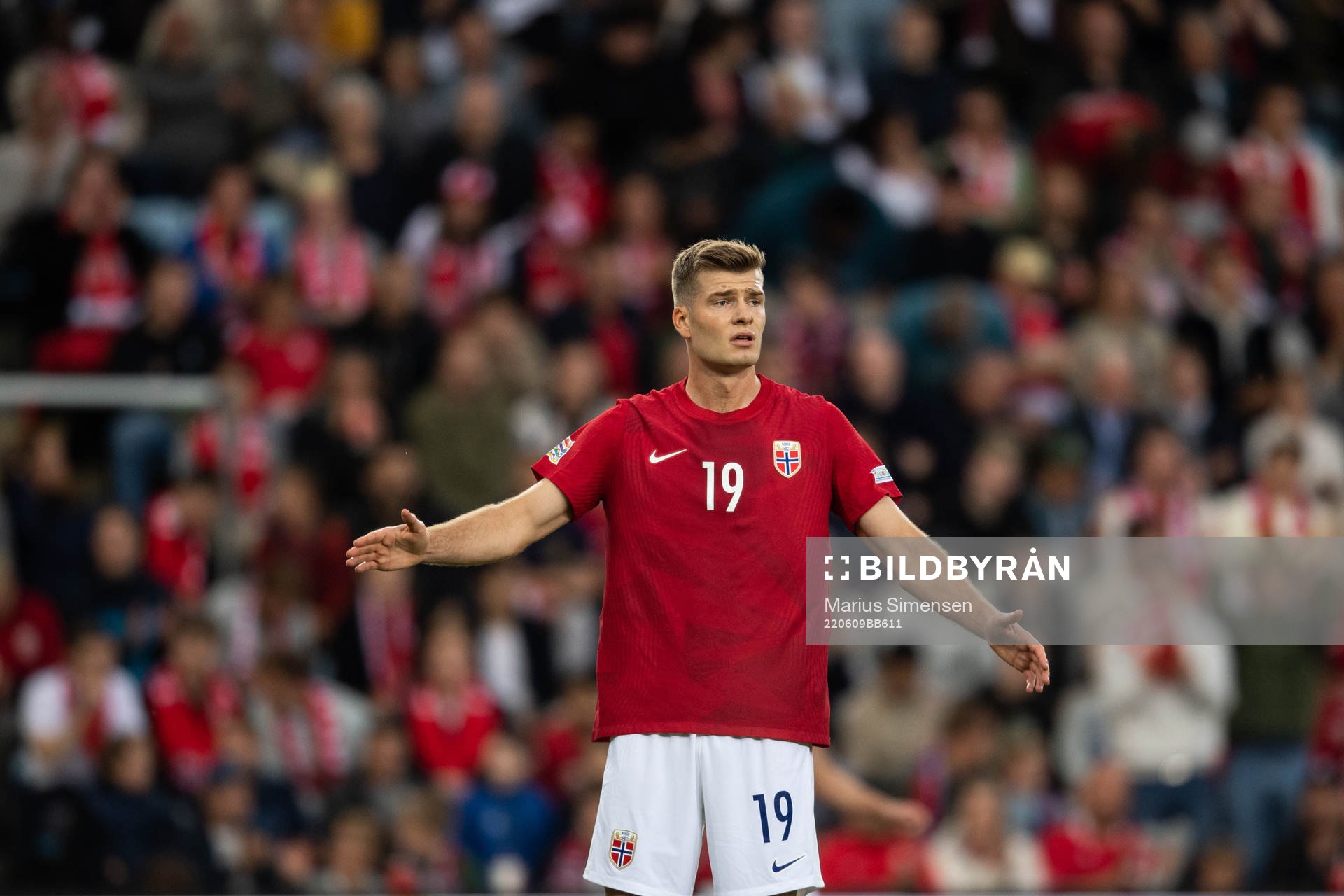 Alexander Sørloth of Norway