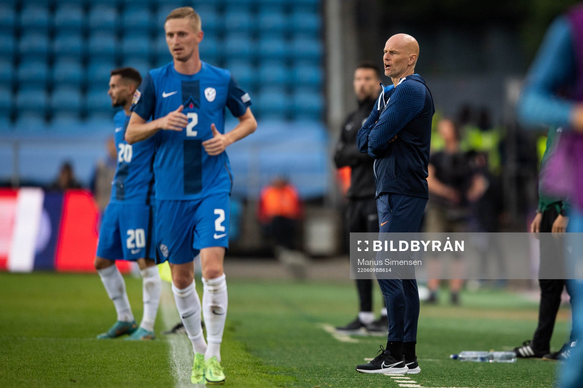 Head coach Ståle Solbakken of Norway