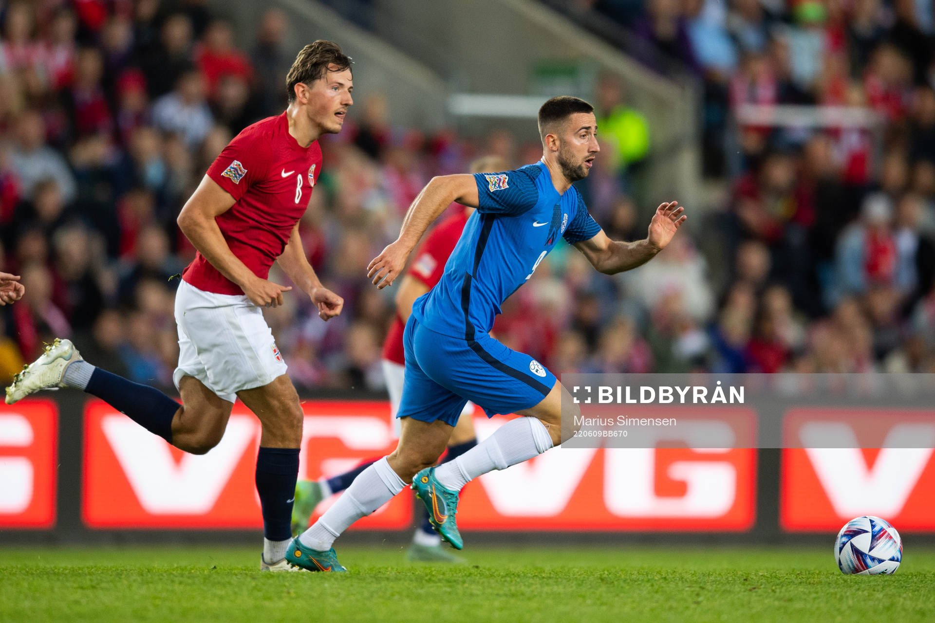 Sander Gard Bolin Berge of Norway and Andraz Sporar of