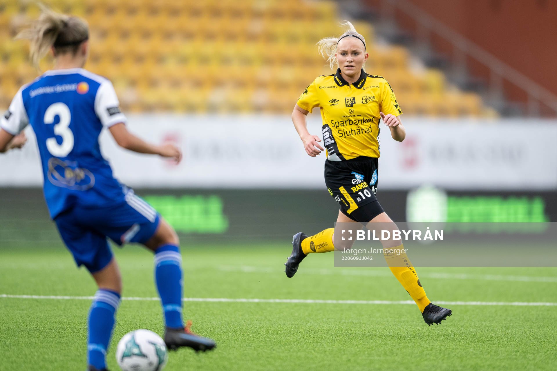 Elfsborgs Matilda Ståhlbom Karlsson under fotbollsmatchen i DM - Cupen mellan Elfsborg och IFK Örby den 9 juni 2022 i Borås. 