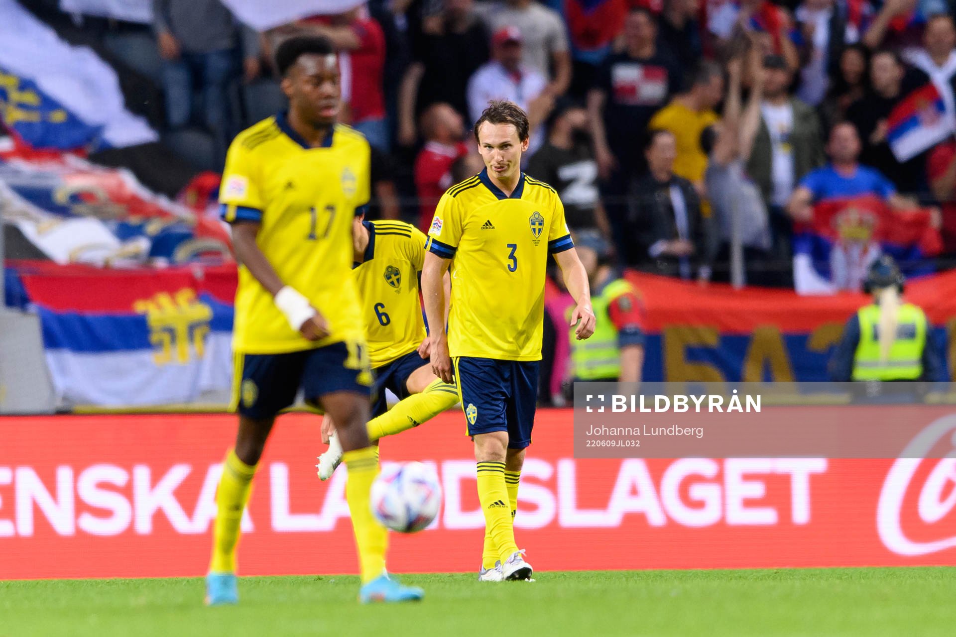 Hjalmar Ekdal of Sweden looks dejected