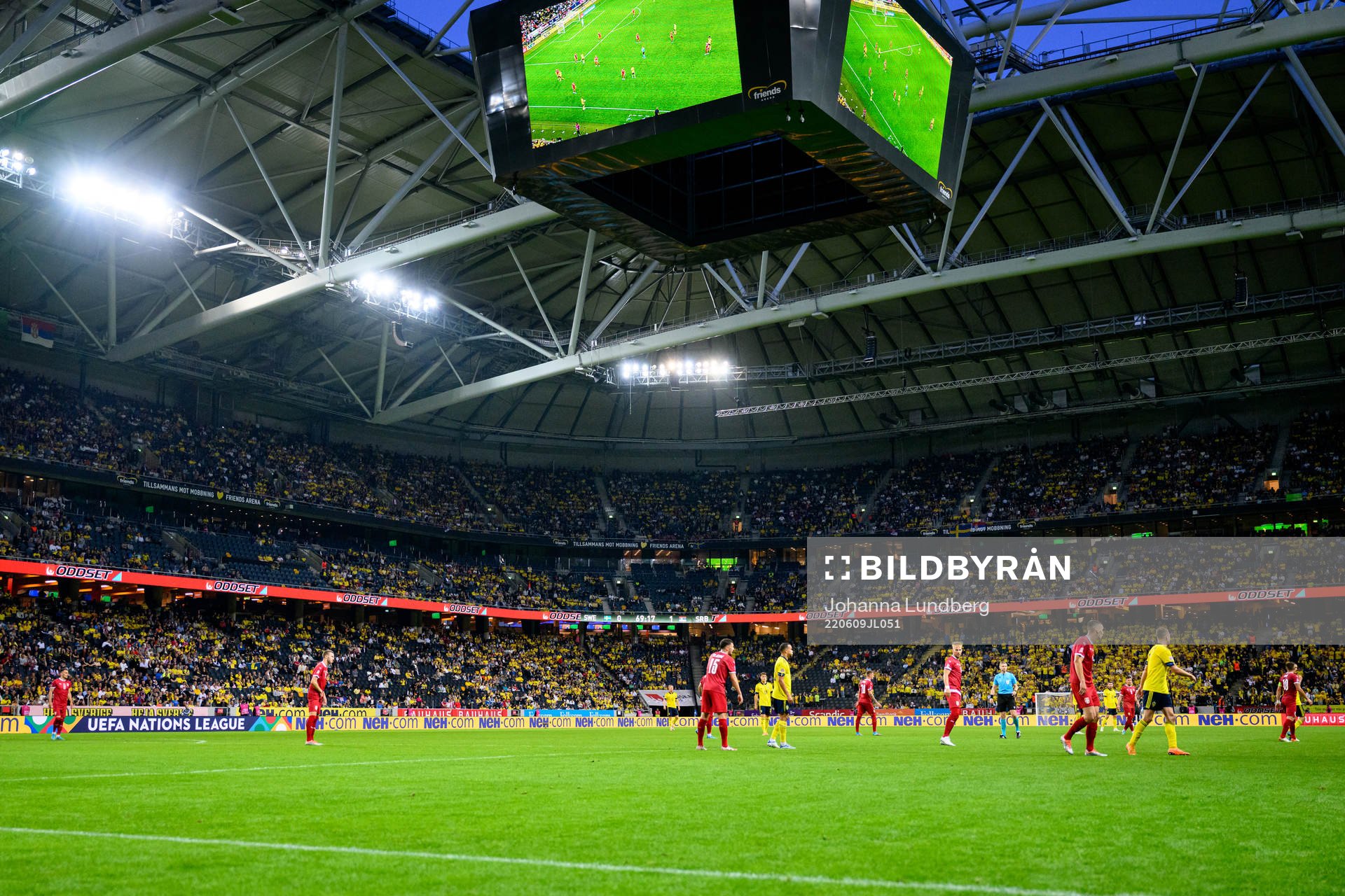 General view of Friends Arena