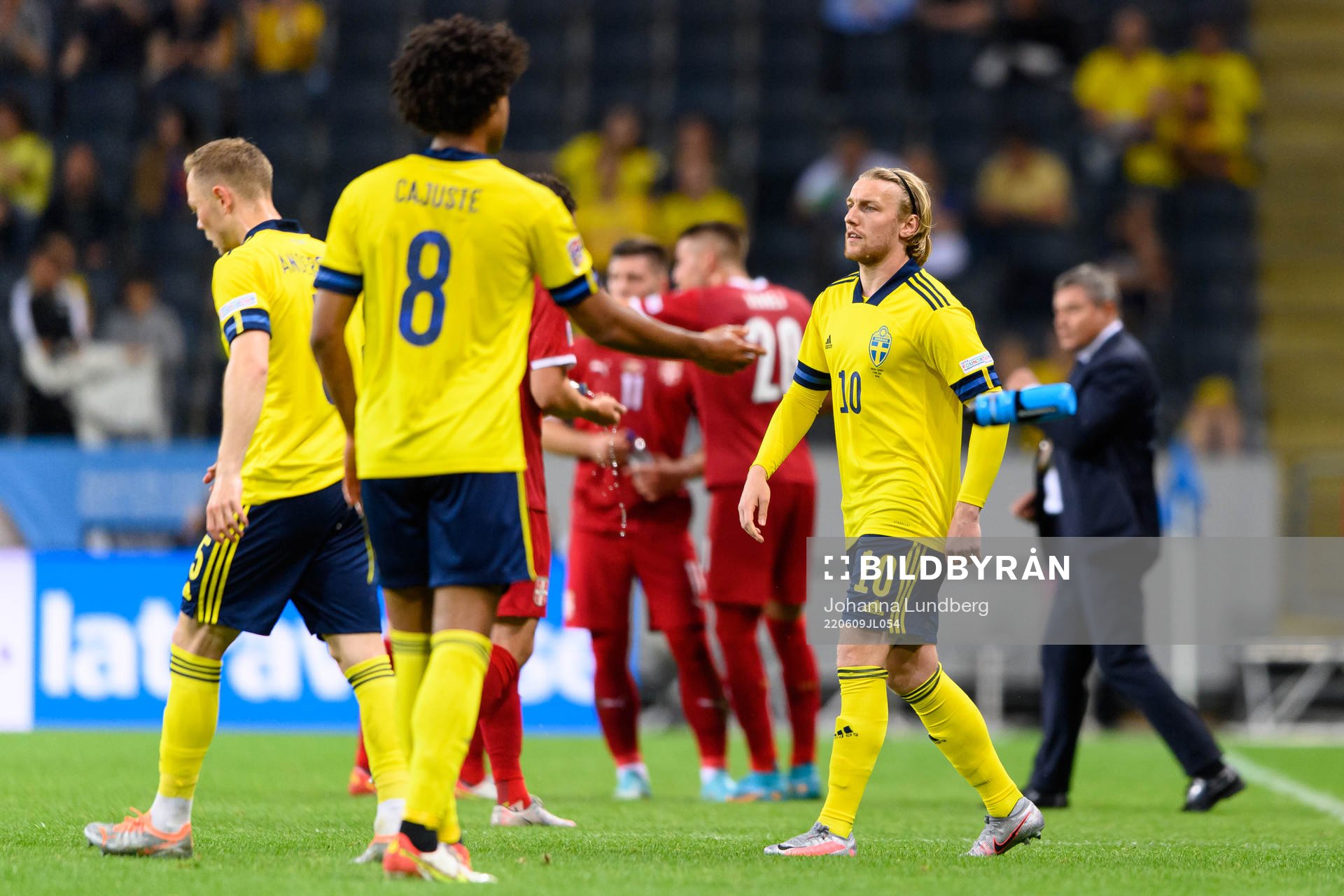 Kristoffer Olsson of Sweden (not pictured) is replaced by