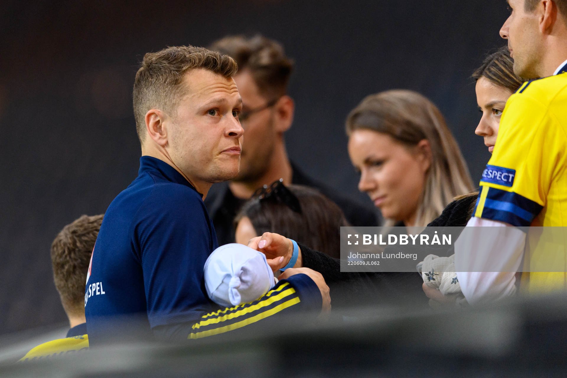 Viktor Claesson of Sweden in the stands