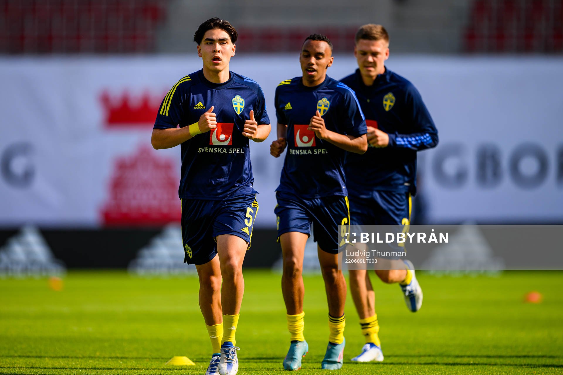 Eric Kahl Bilal Hussein and Benjamin Nygren of Sweden
