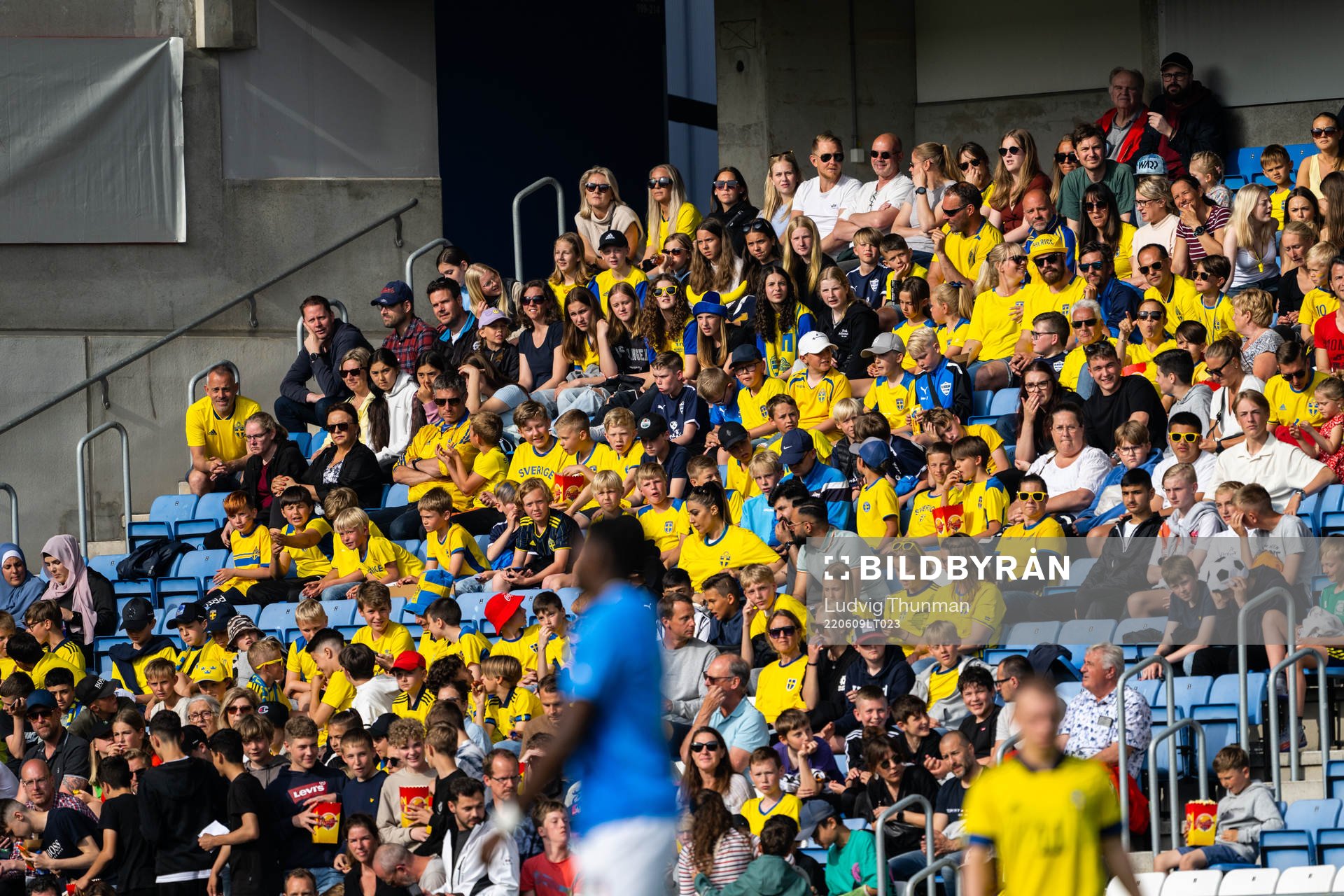 Spectators in the stands