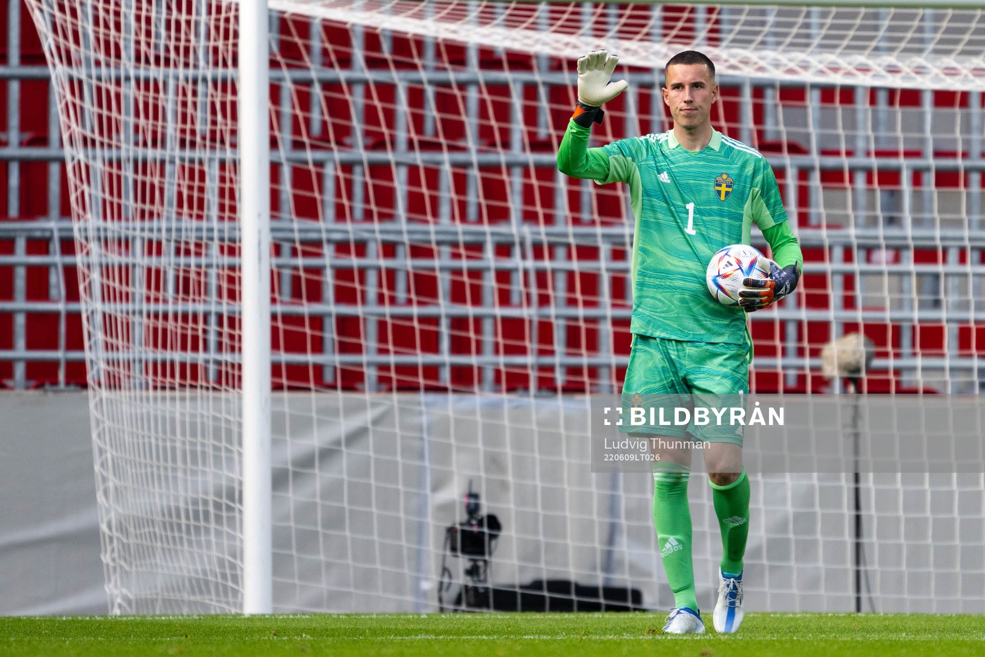 of Sweden goalkeeper Samuel Brolin