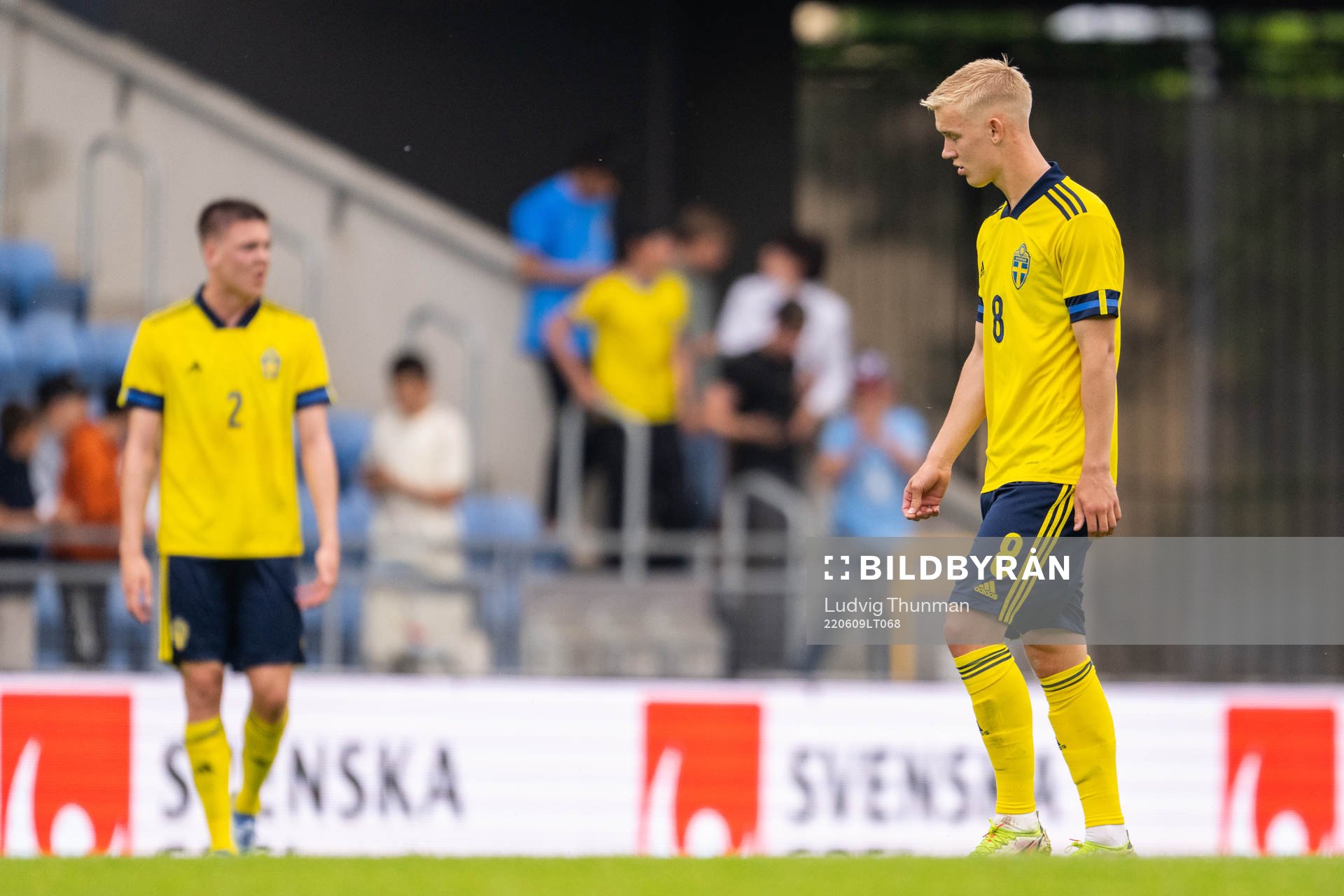 Carl Gustafsson of Sweden looks dejected