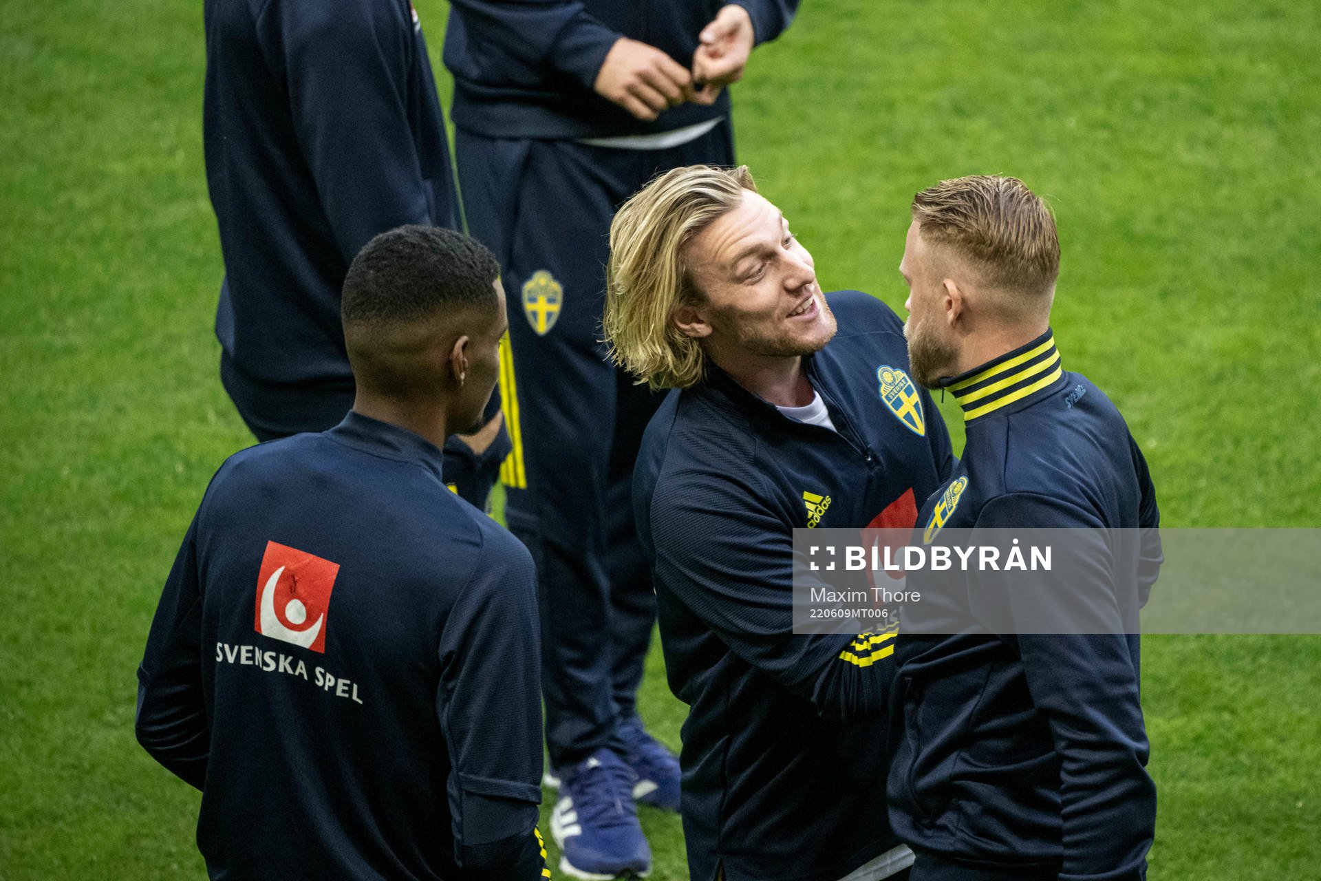 Emil Forsberg and Daniel Sundgren of Sweden