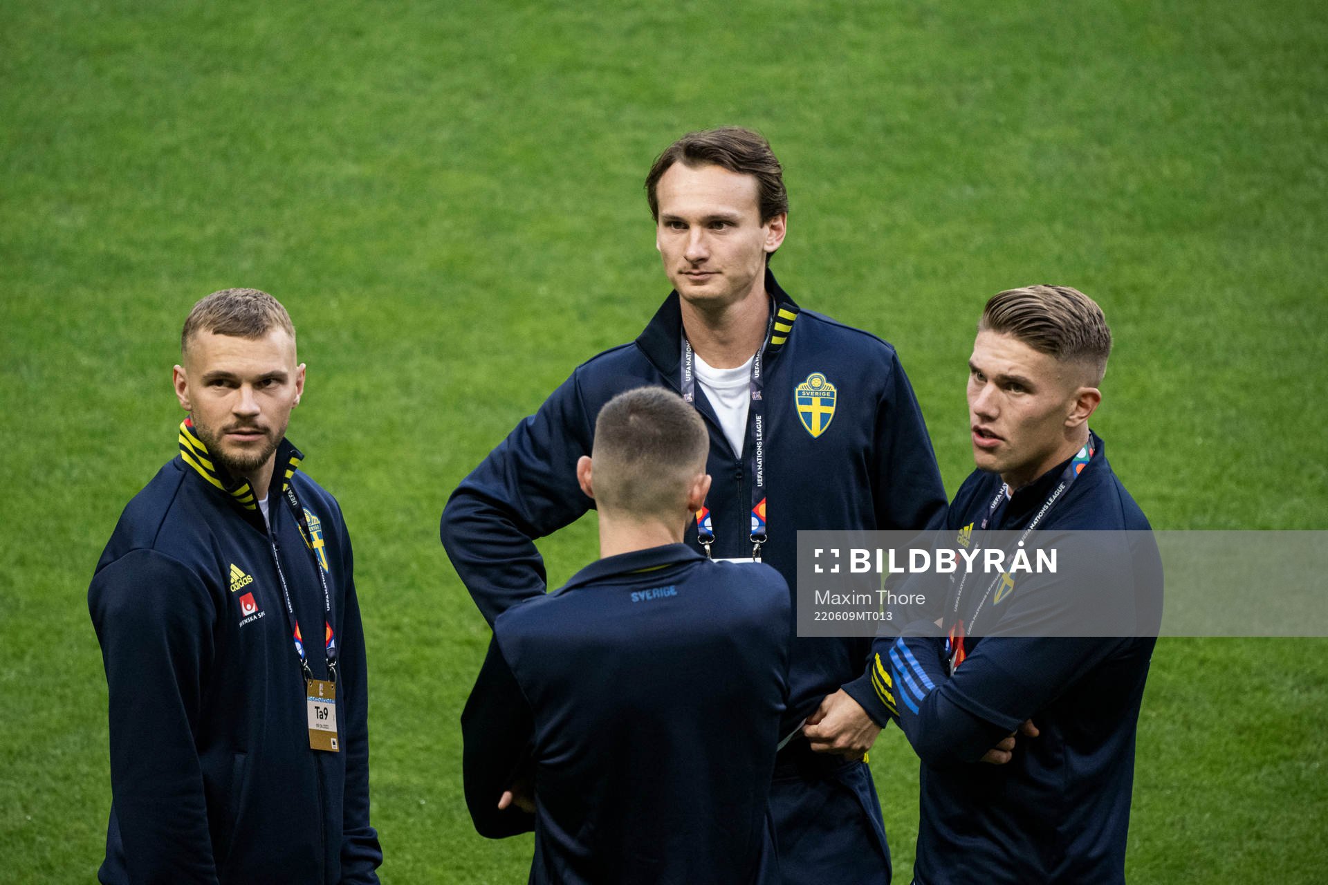 Jesper Karlström, Hjalmar Ekdal and Viktor Gyökeres of