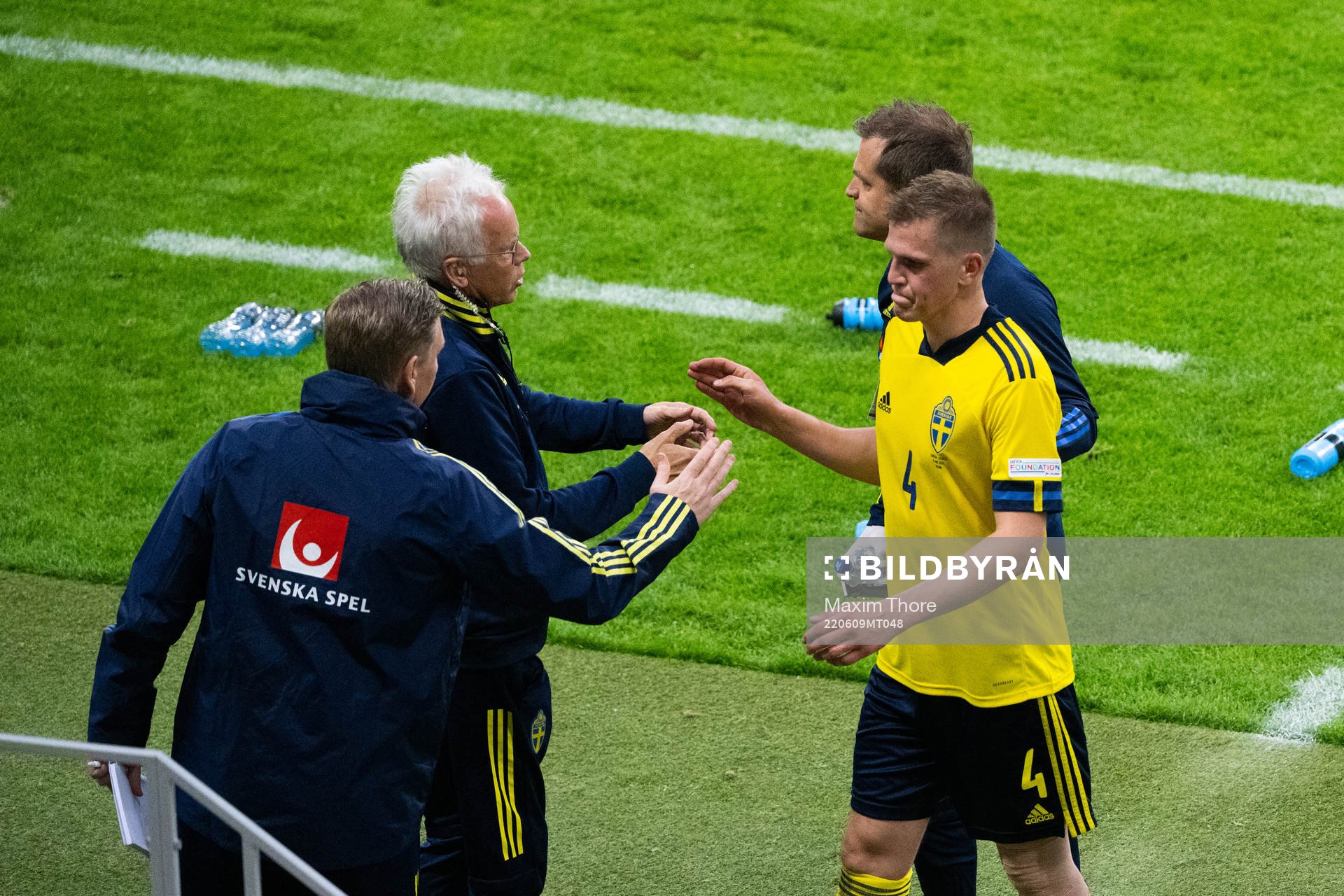 Joakim Nilsson of Sweden in pain
