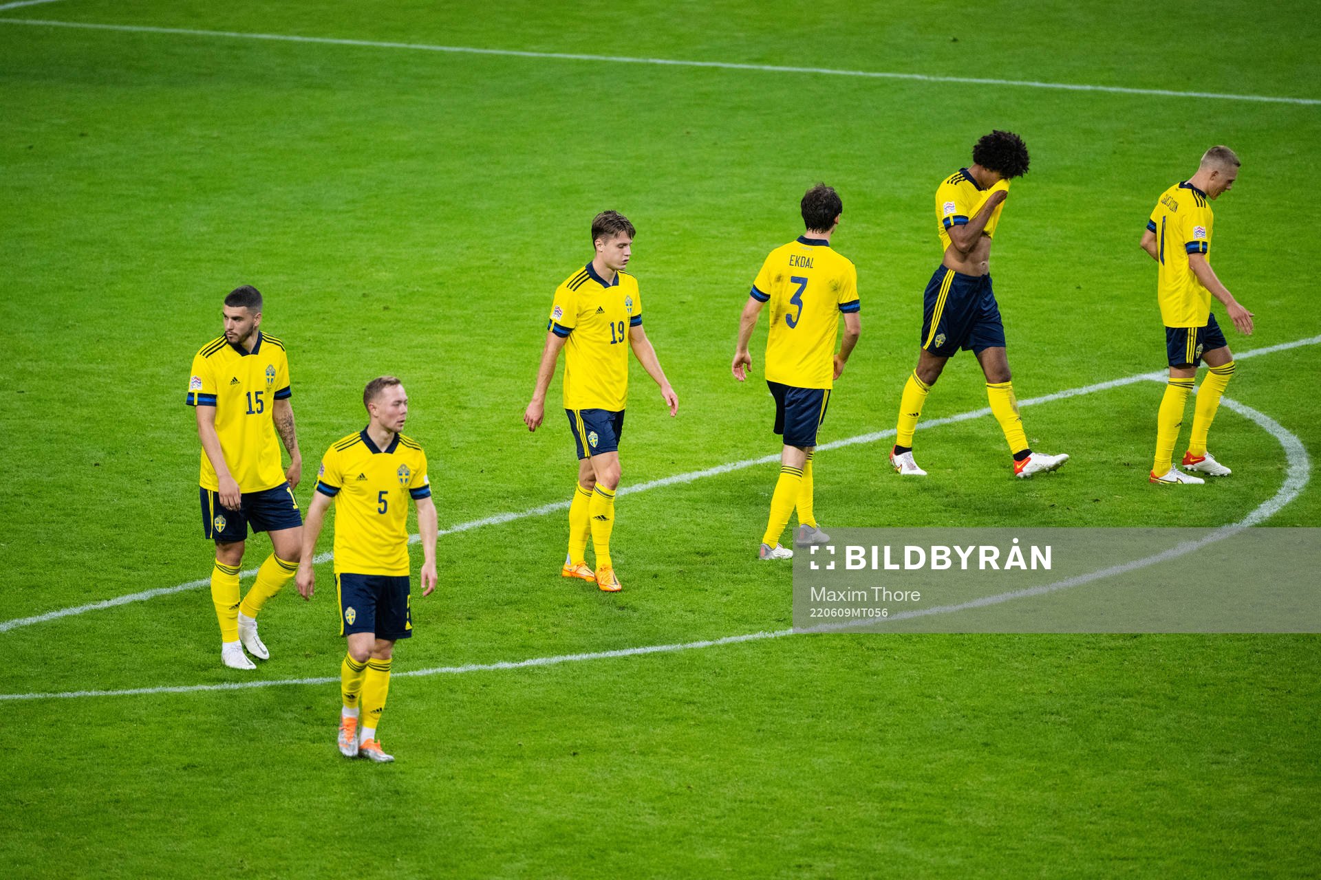 during the Nations League football match between Sweden and