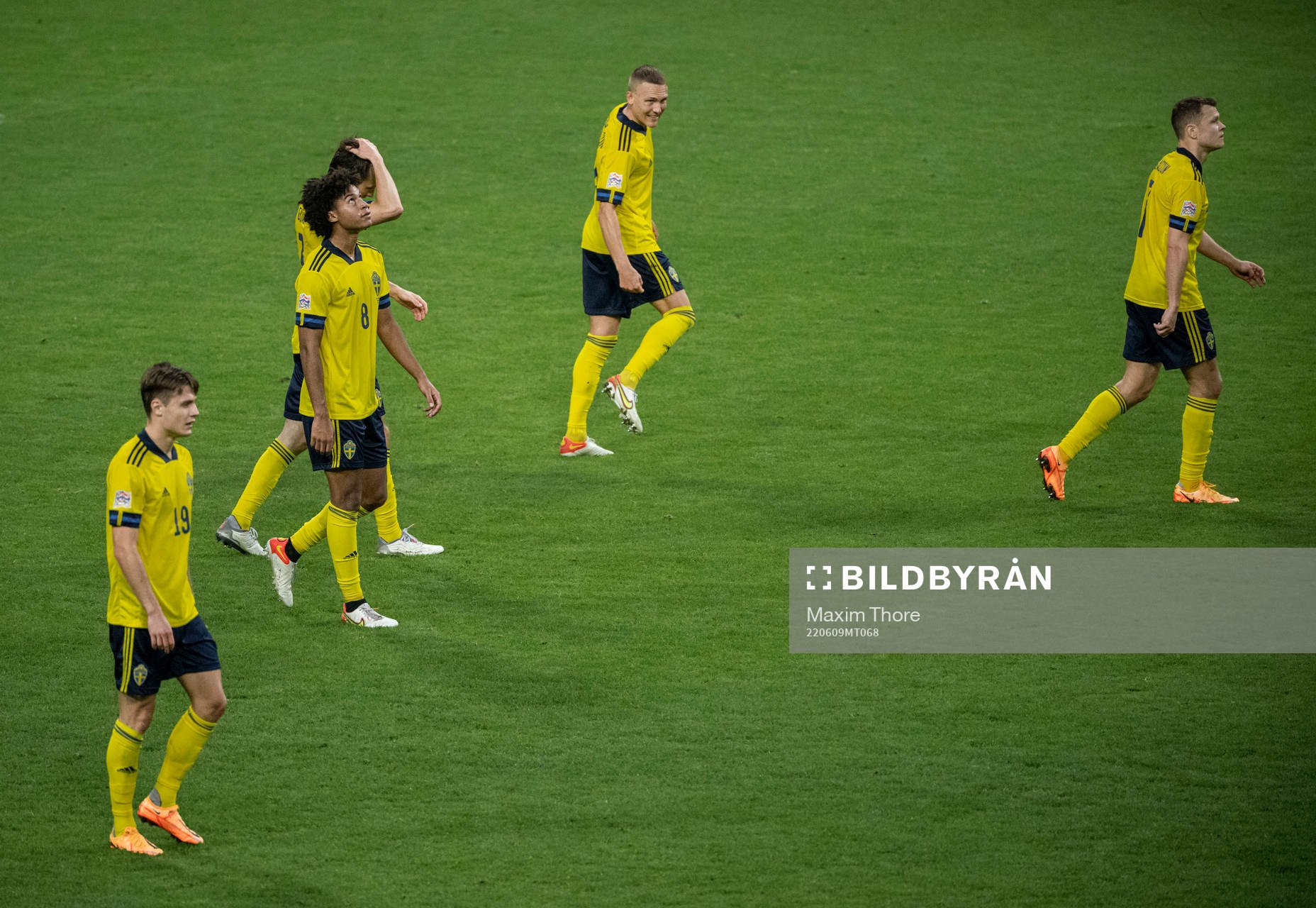 Mattias Svanberg, Jens Cajuste and Ludwig Augustinsson of