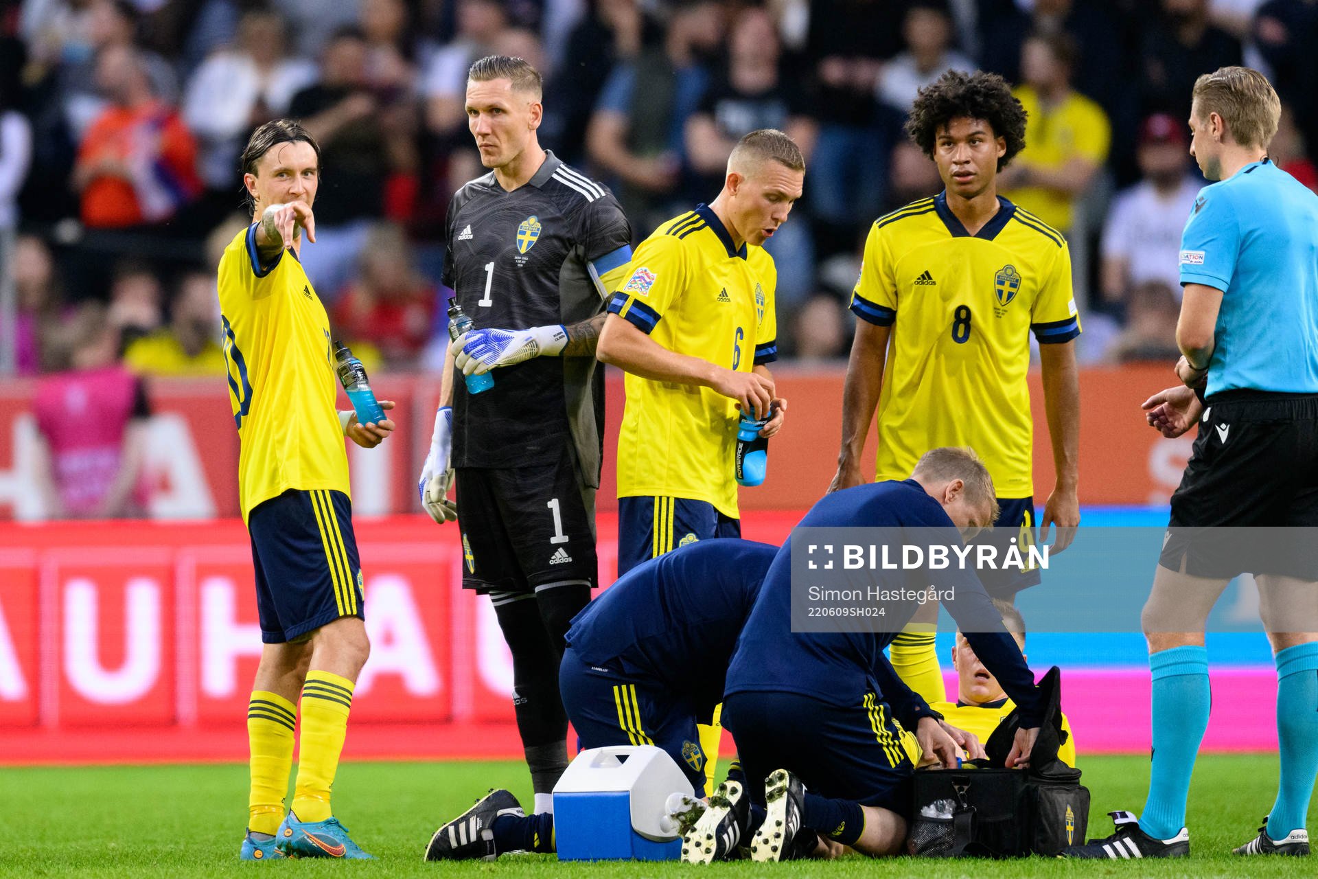 Kristoffer Olsson, goalkeeper Robin Olsen, Ludwig