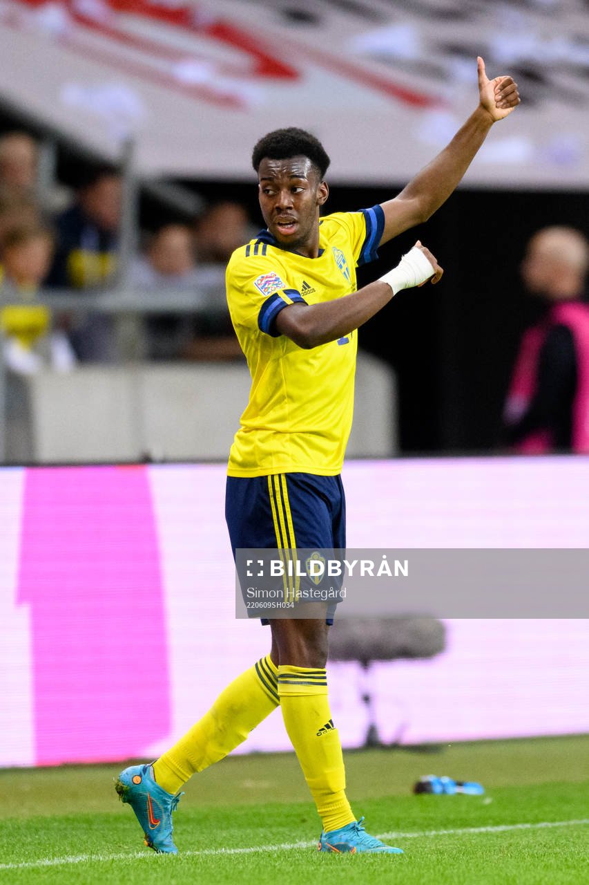 Anthony Elanga of Sweden