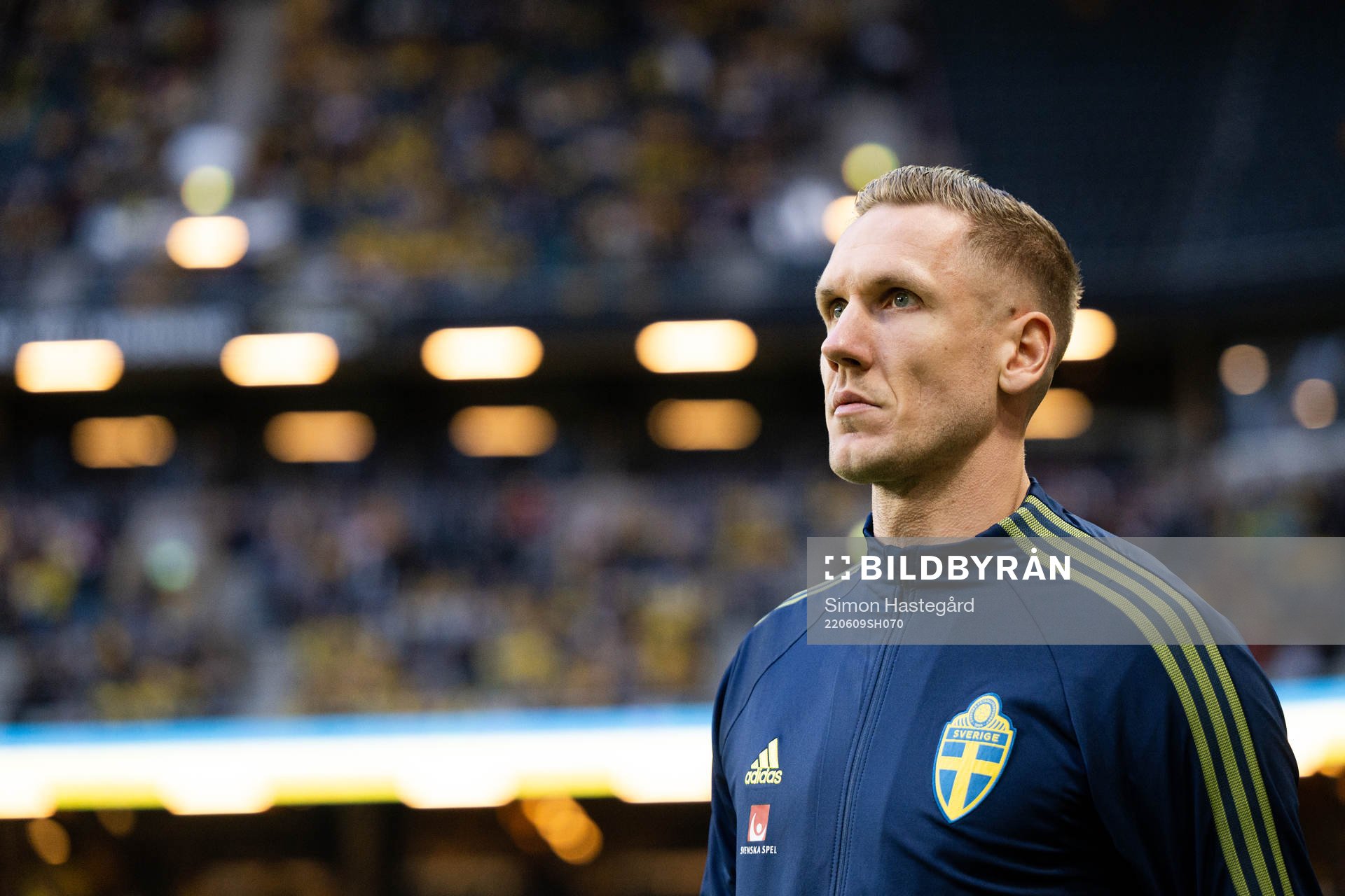 Goalkeeper Robin Olsen of Sweden