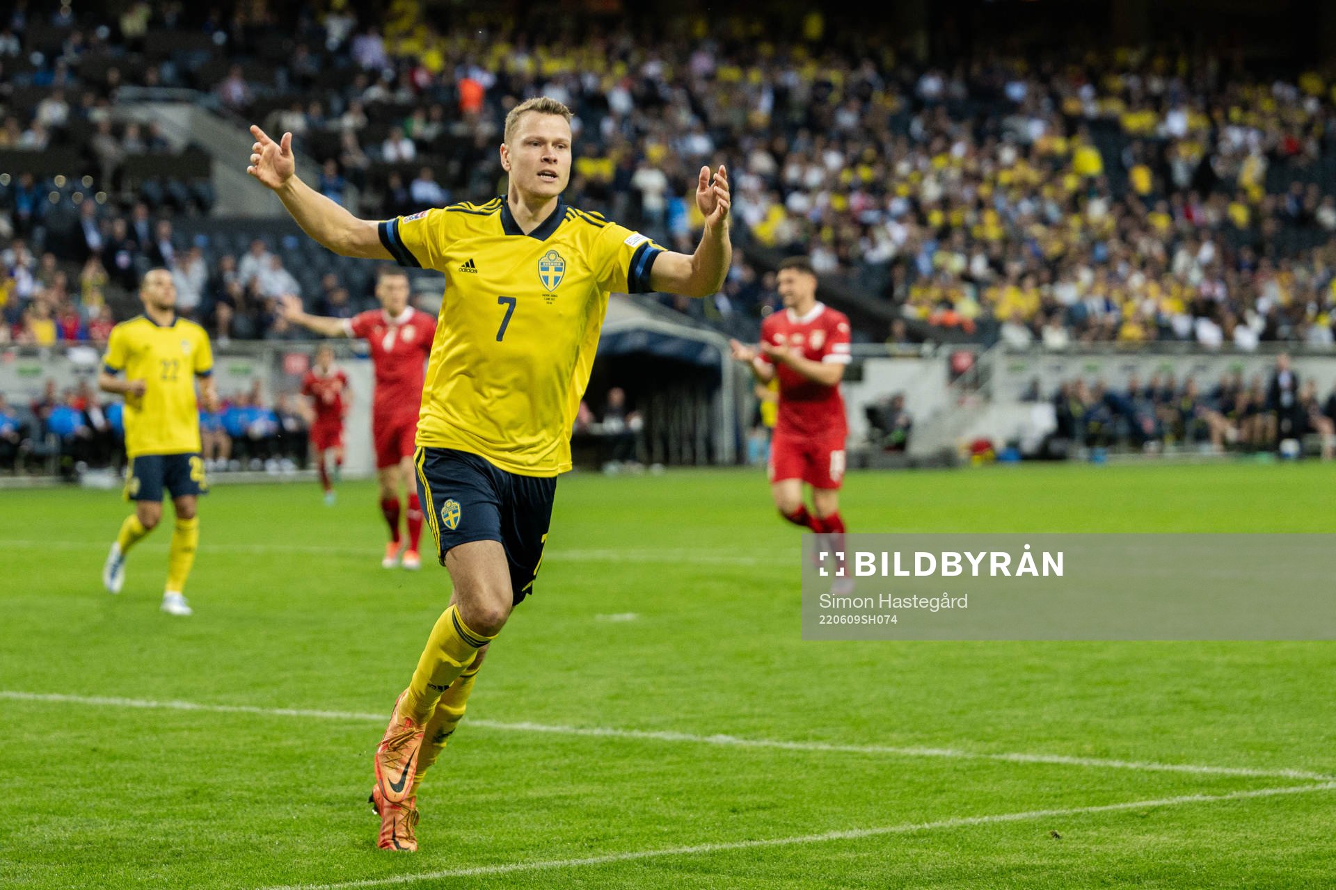 Viktor Claesson of Sweden reacts