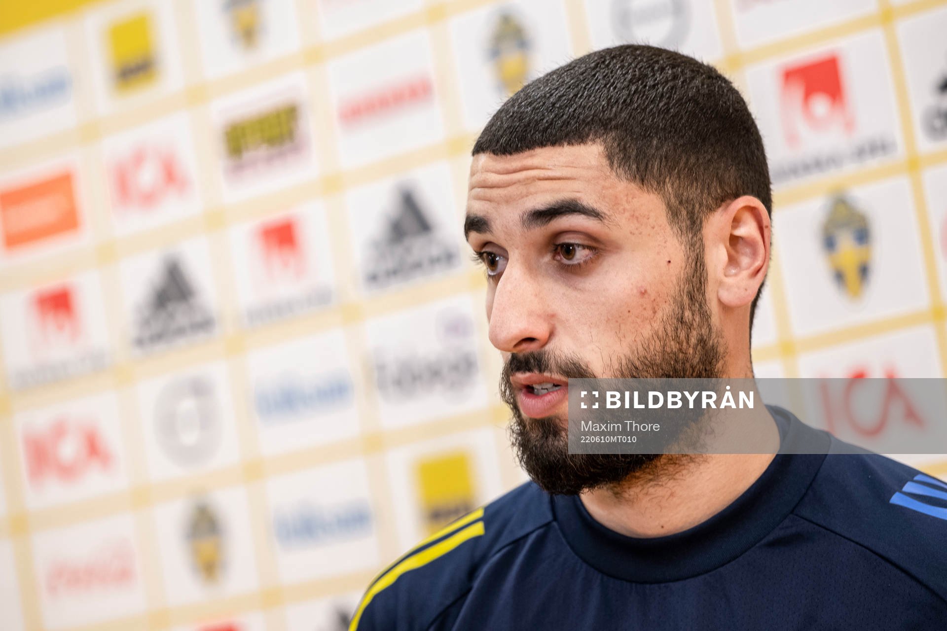 Aiham Ousou of the Swedish national football team